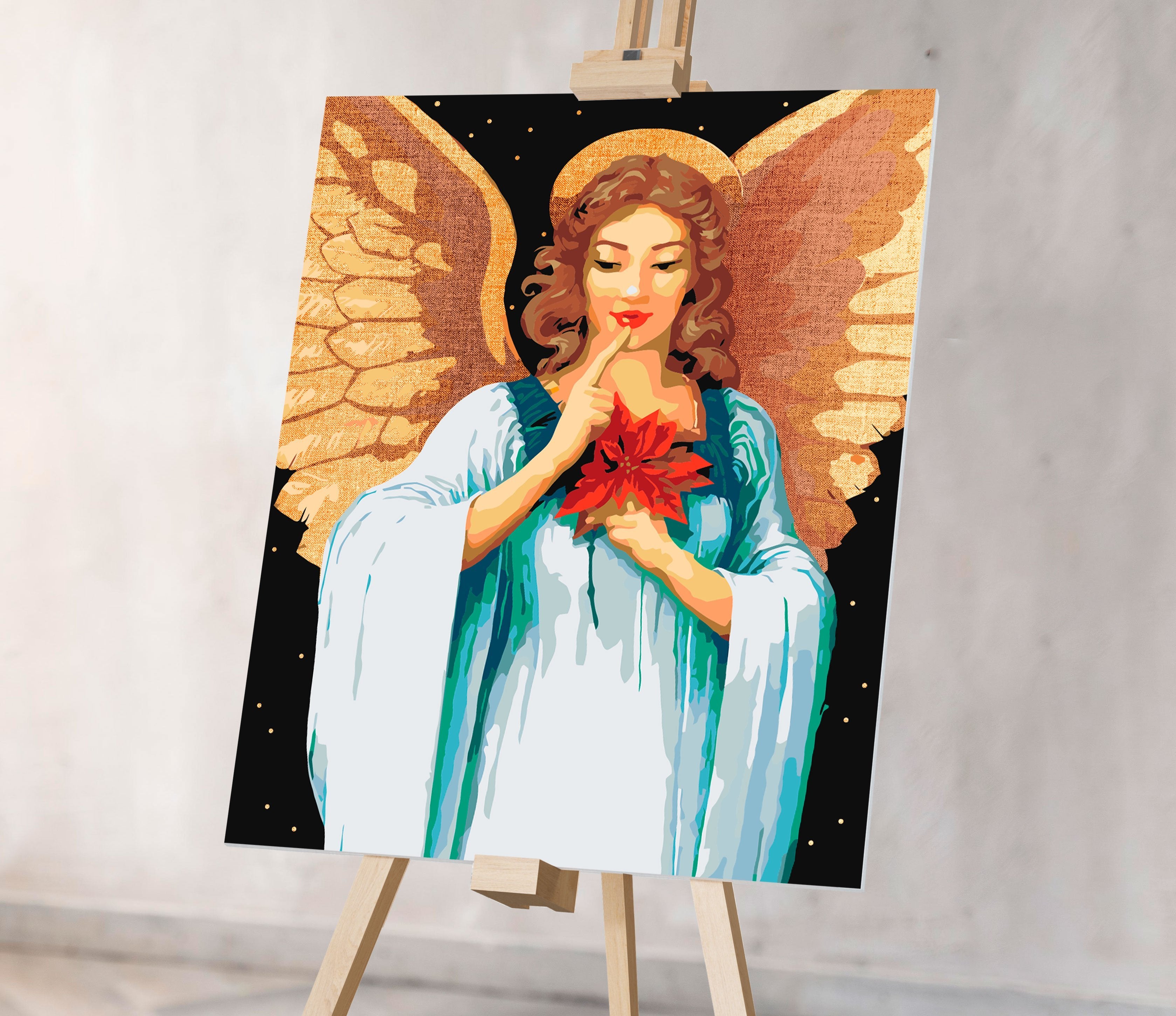 Anjel so zlatými krídlami (SC0658)