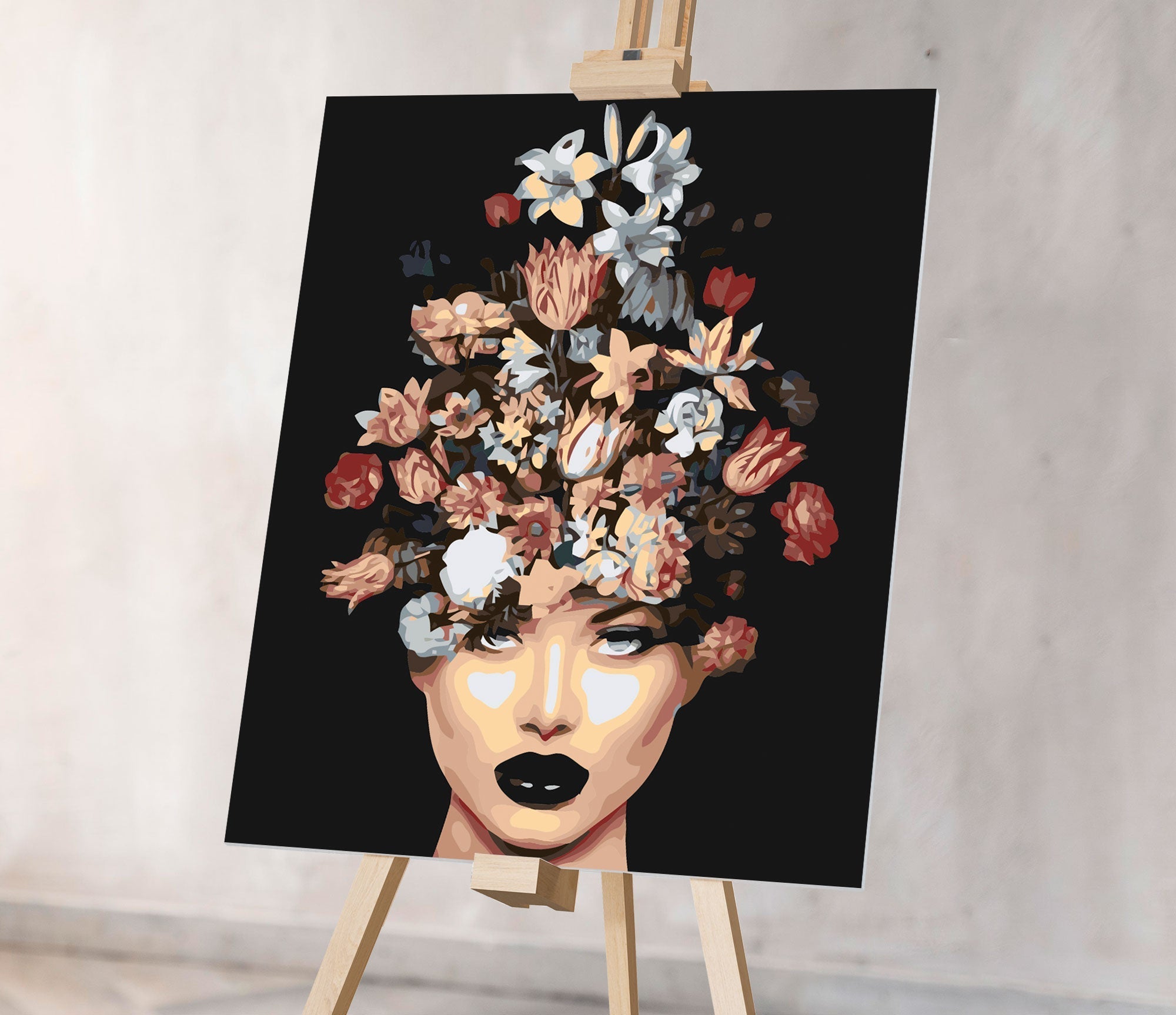 Žena s kvetinovým účesom (SC0769)