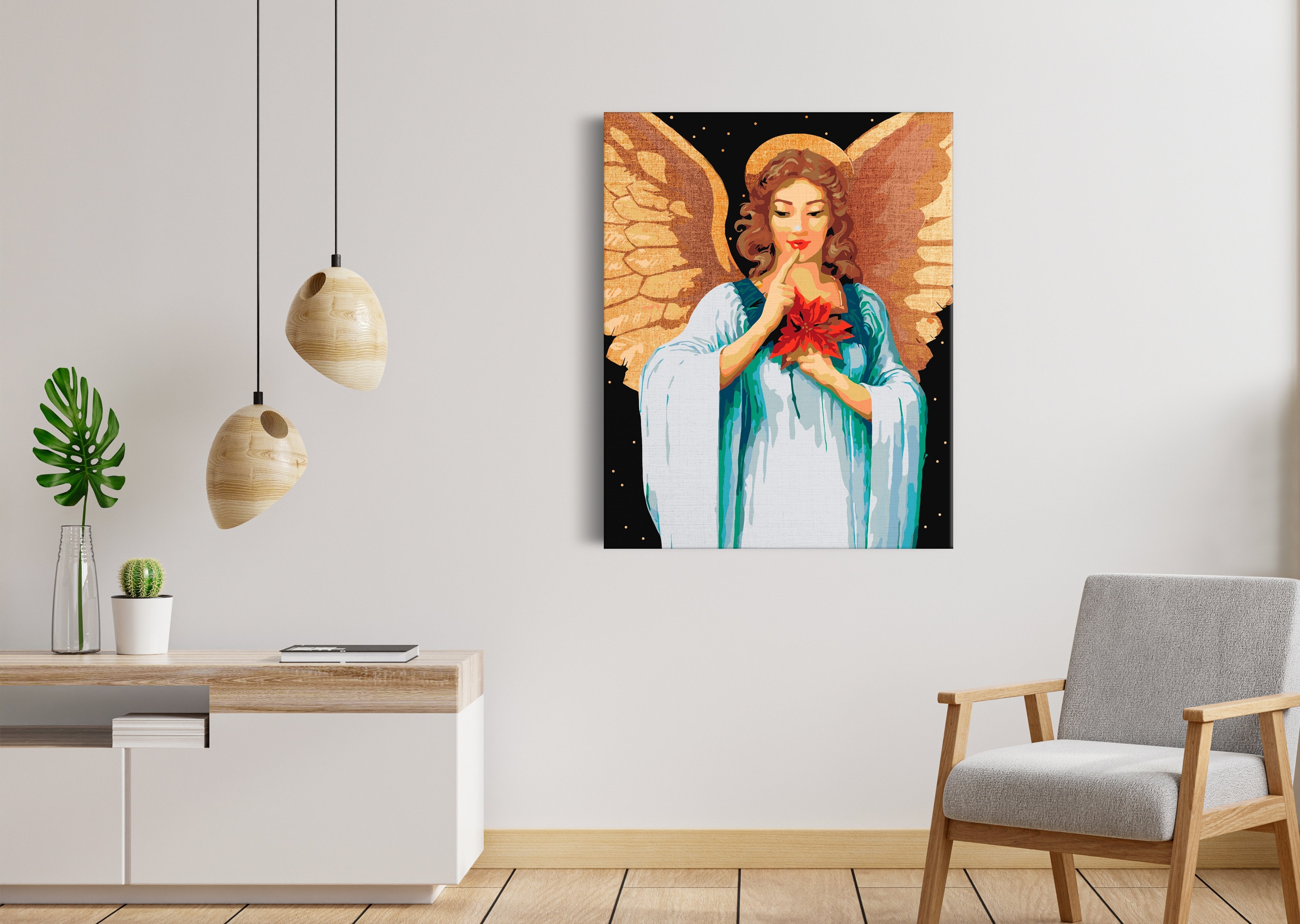 Anjel so zlatými krídlami (SC0658)