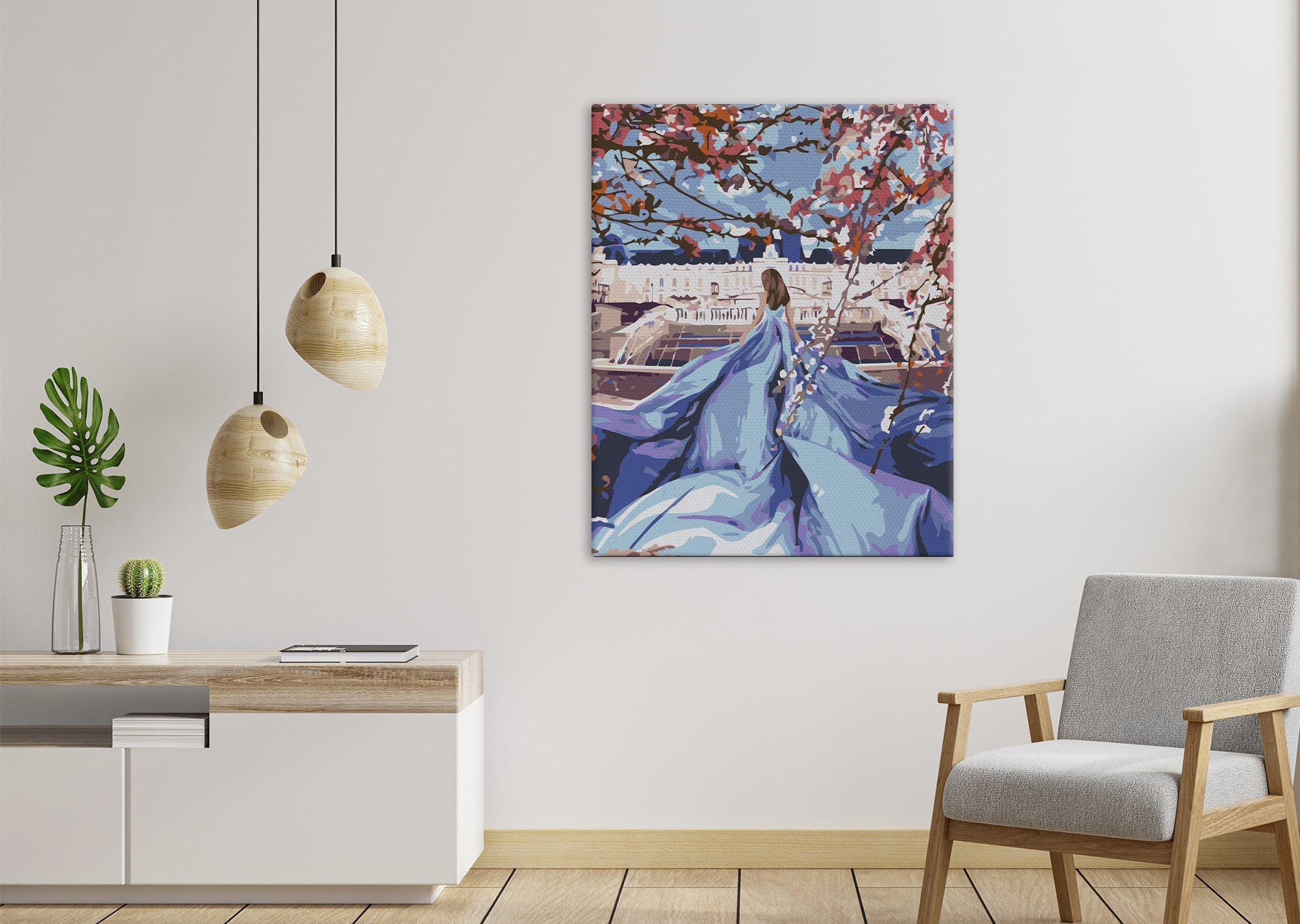 Dievča v modrých šatách (SC0733)