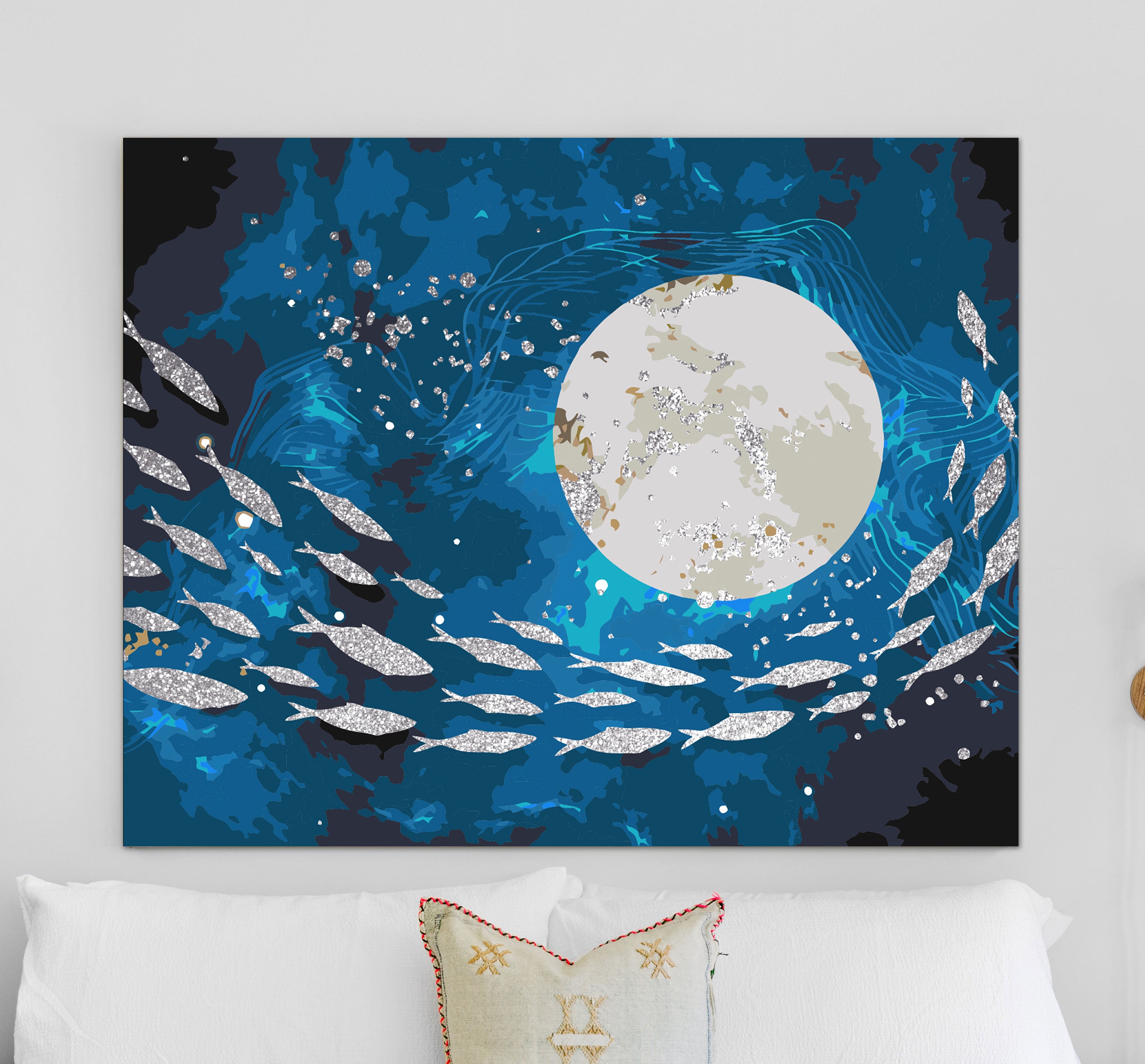 Plávanie strieborná rybka (SC0593)