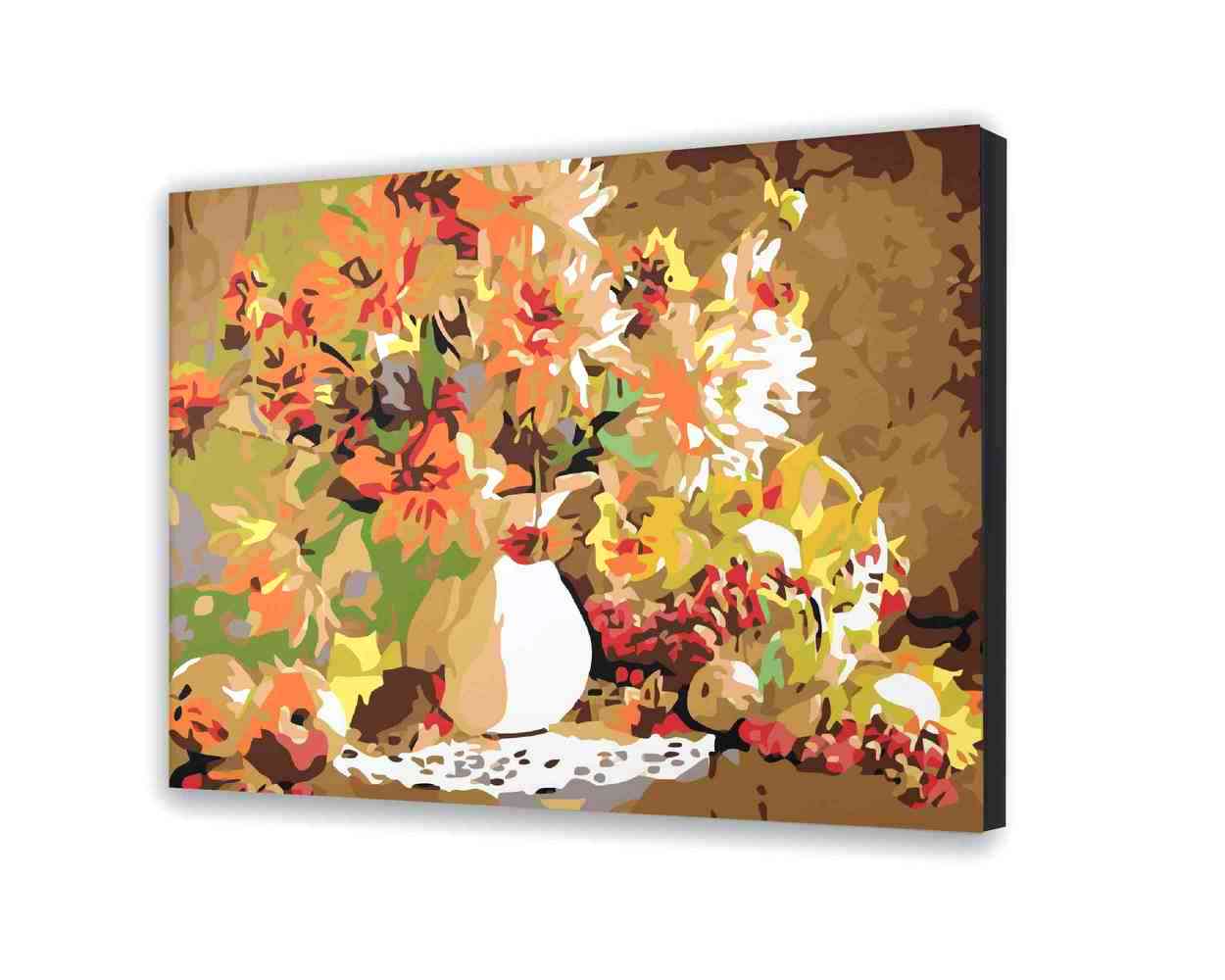 Maľovanie podľa cisel - Kvetina