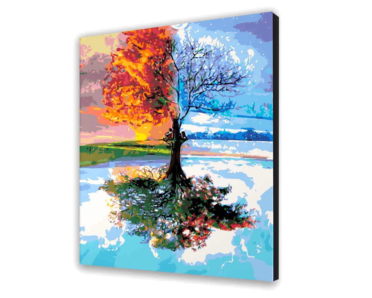 Malovanie podla cisel - Strom Štyroch Ročných Období