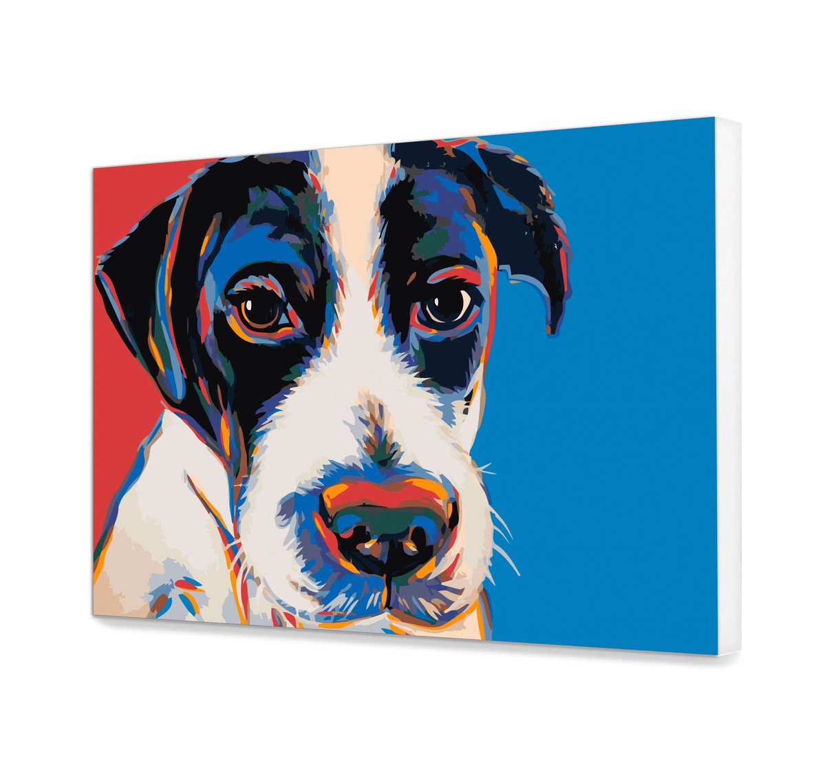 Malovanie podla cisel - Vtipný Pes