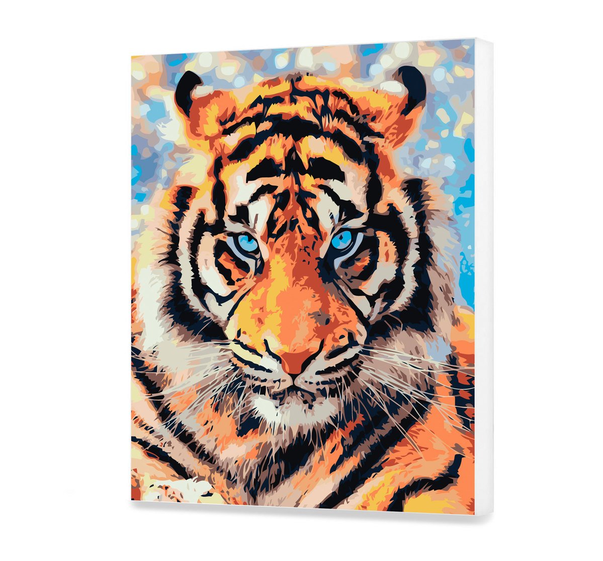 Malovanie podla cisel - Farebný Tiger