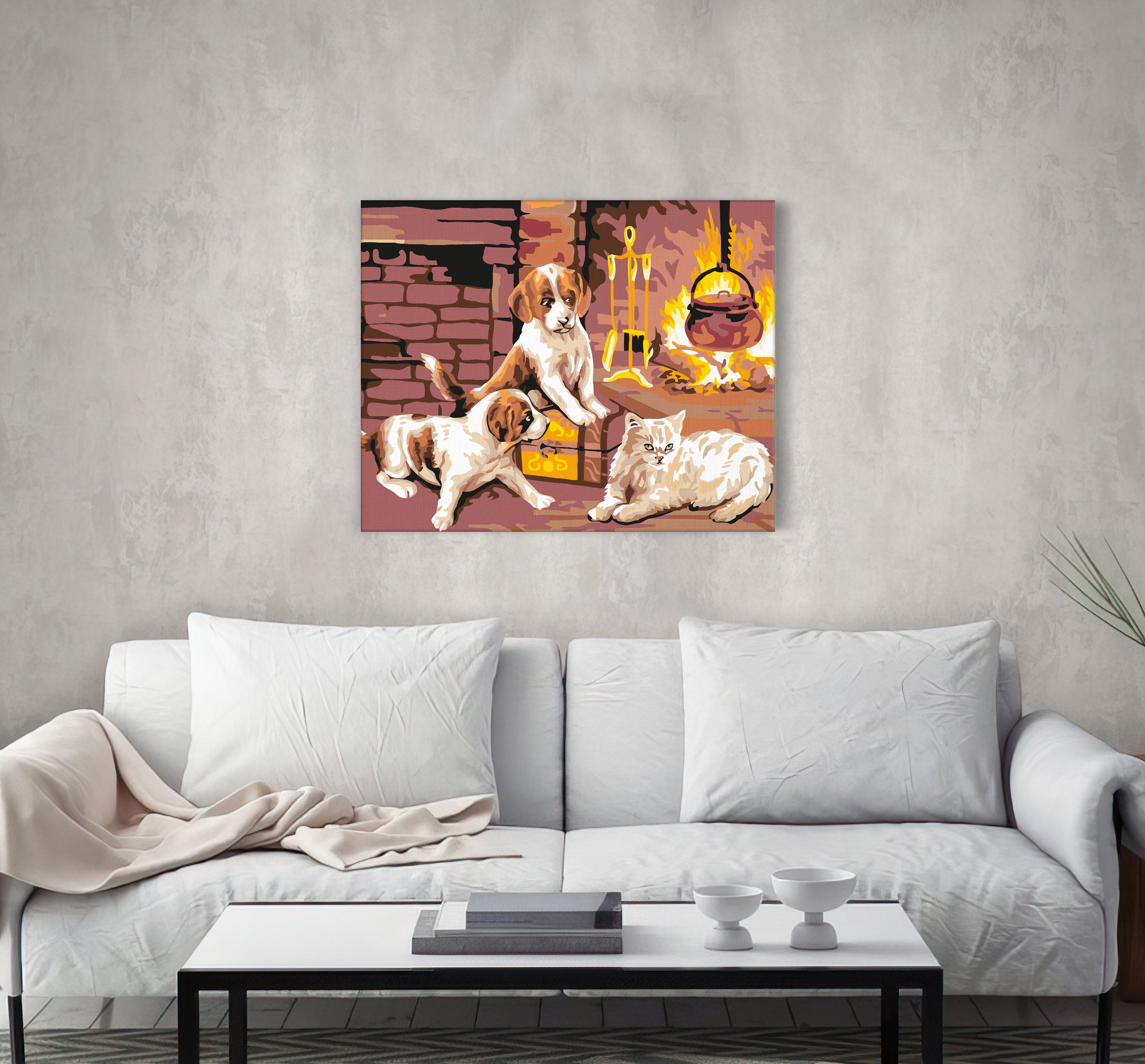 Zvieratá pri krbe (HP0463)