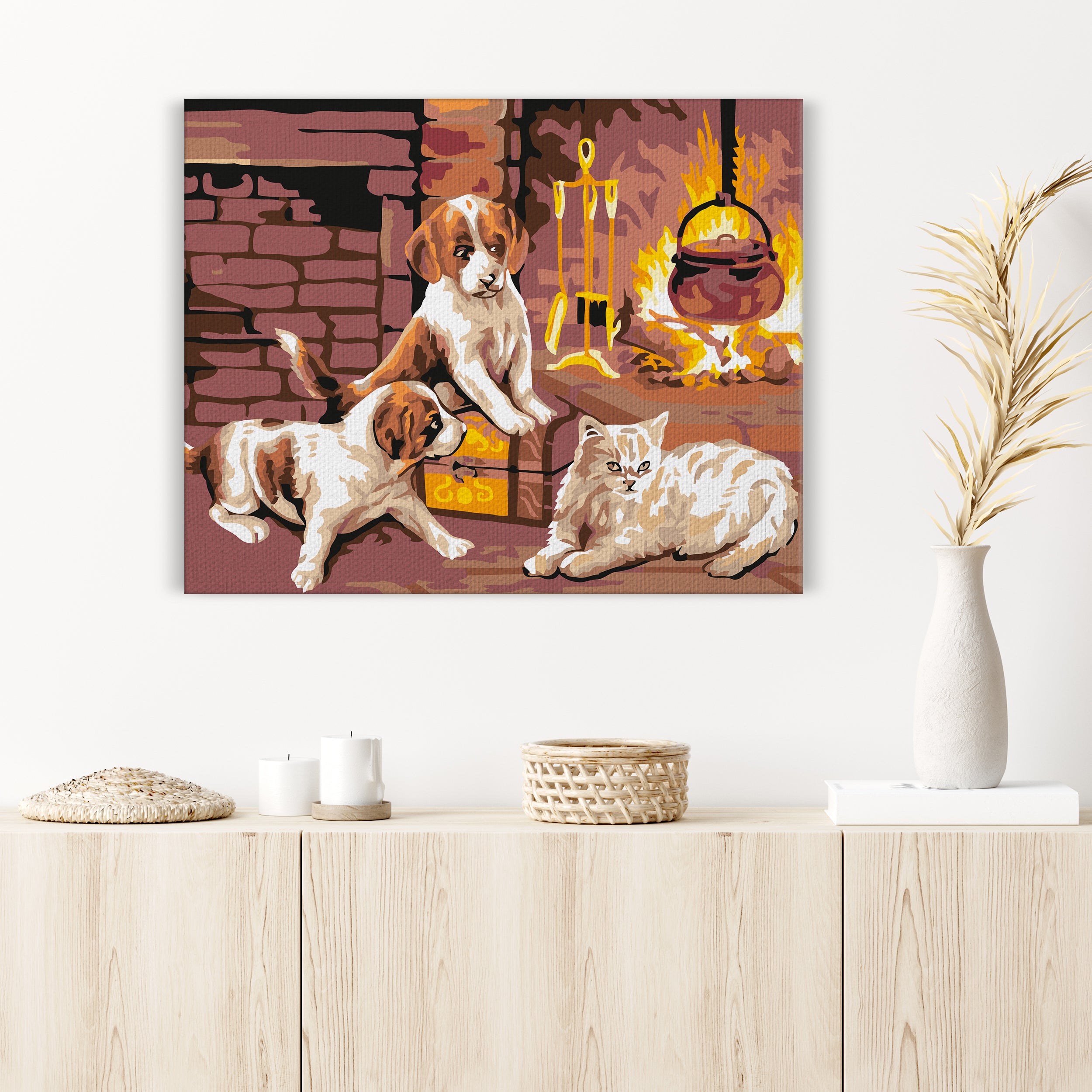 Zvieratá pri krbe (HP0463)