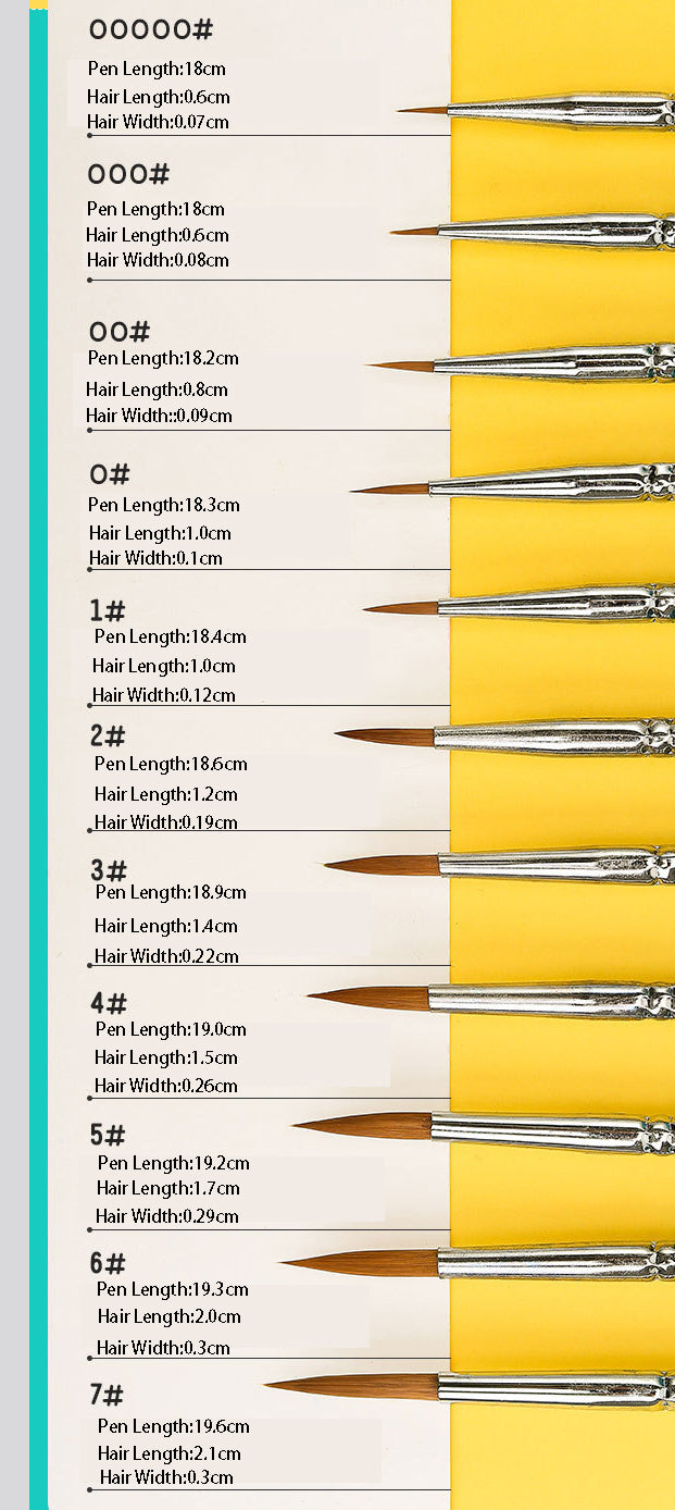 Profesionálne Drevené Kefy - 11 Ks.