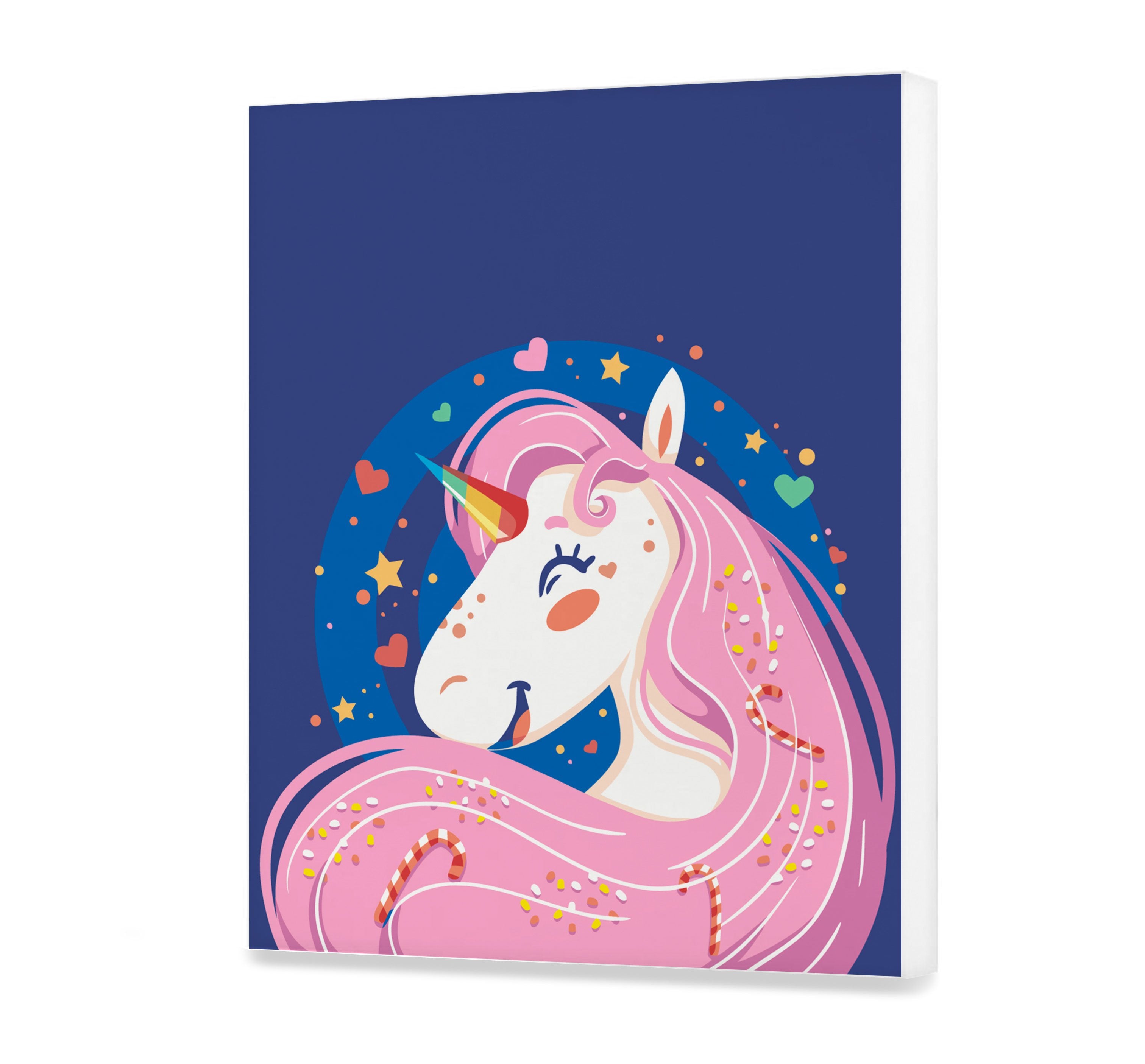 Malovanie podla cisel - Roztomilý Ružový Jednorožec