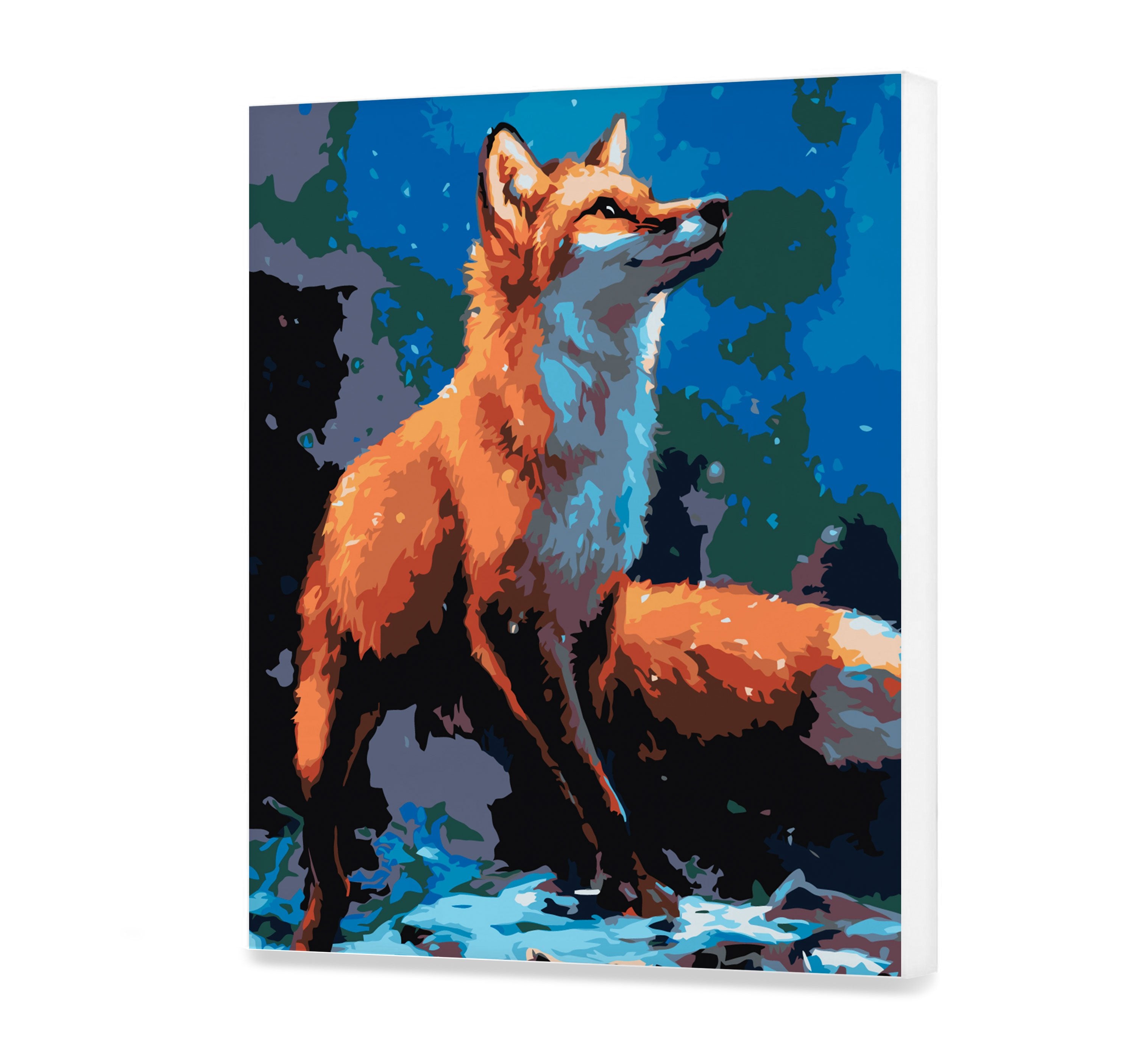 Malovanie podla cisel - Nočný Les A Červená Líška