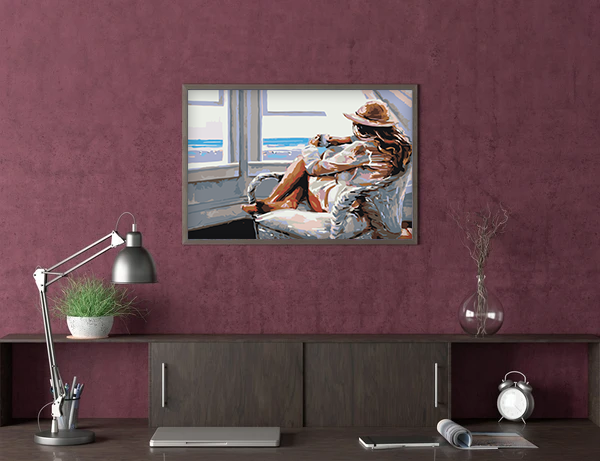 Dievča Na Stoličke