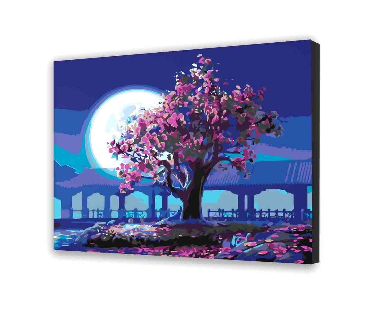 Maľovanie podľa cisel - Polnočný Strom