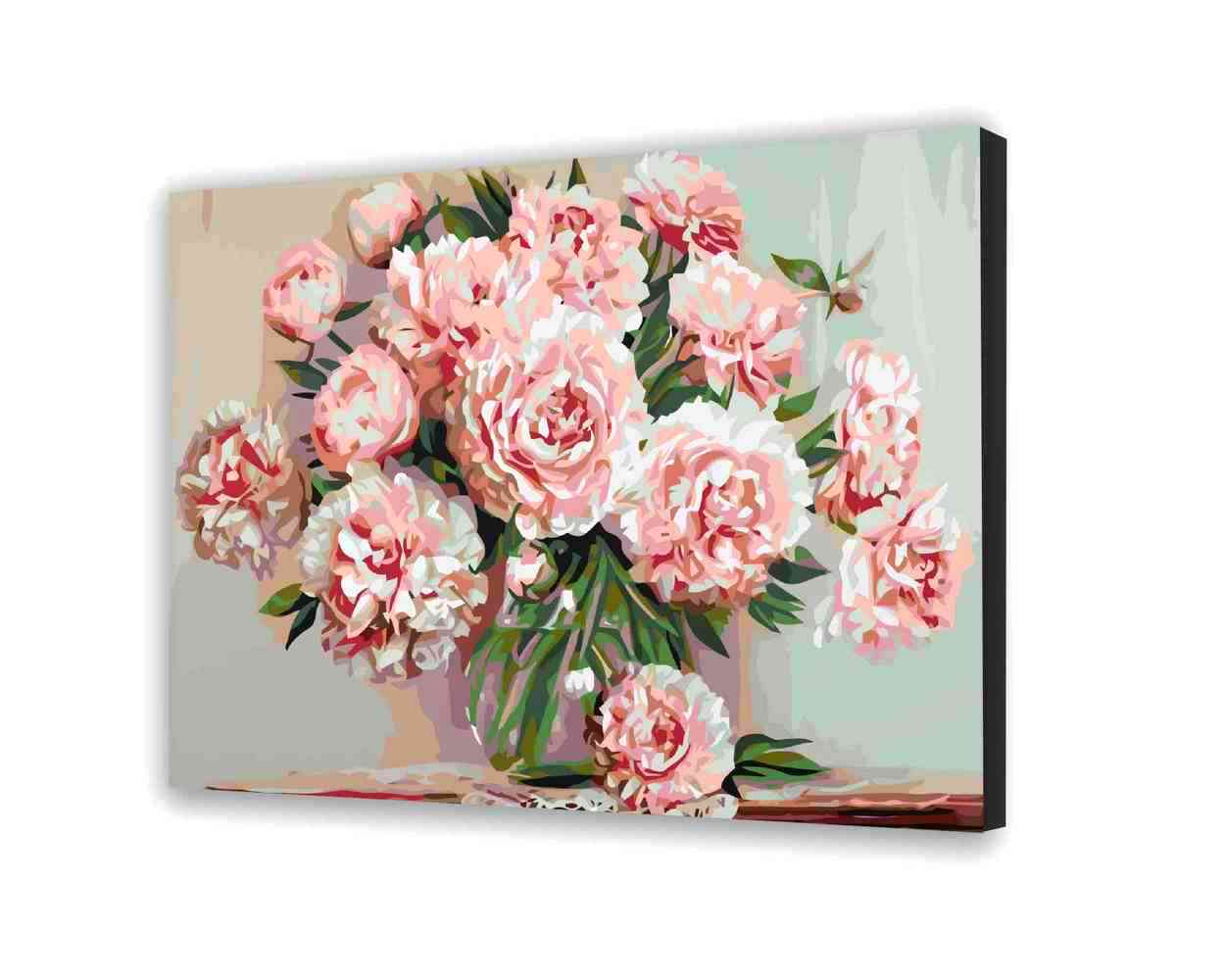 Malovanie podla cisel - Kvety Pivoniek