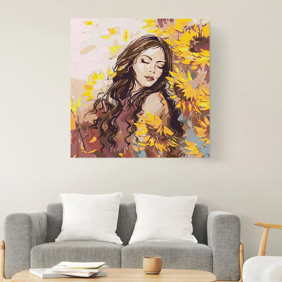 Dievča v slnečniciach