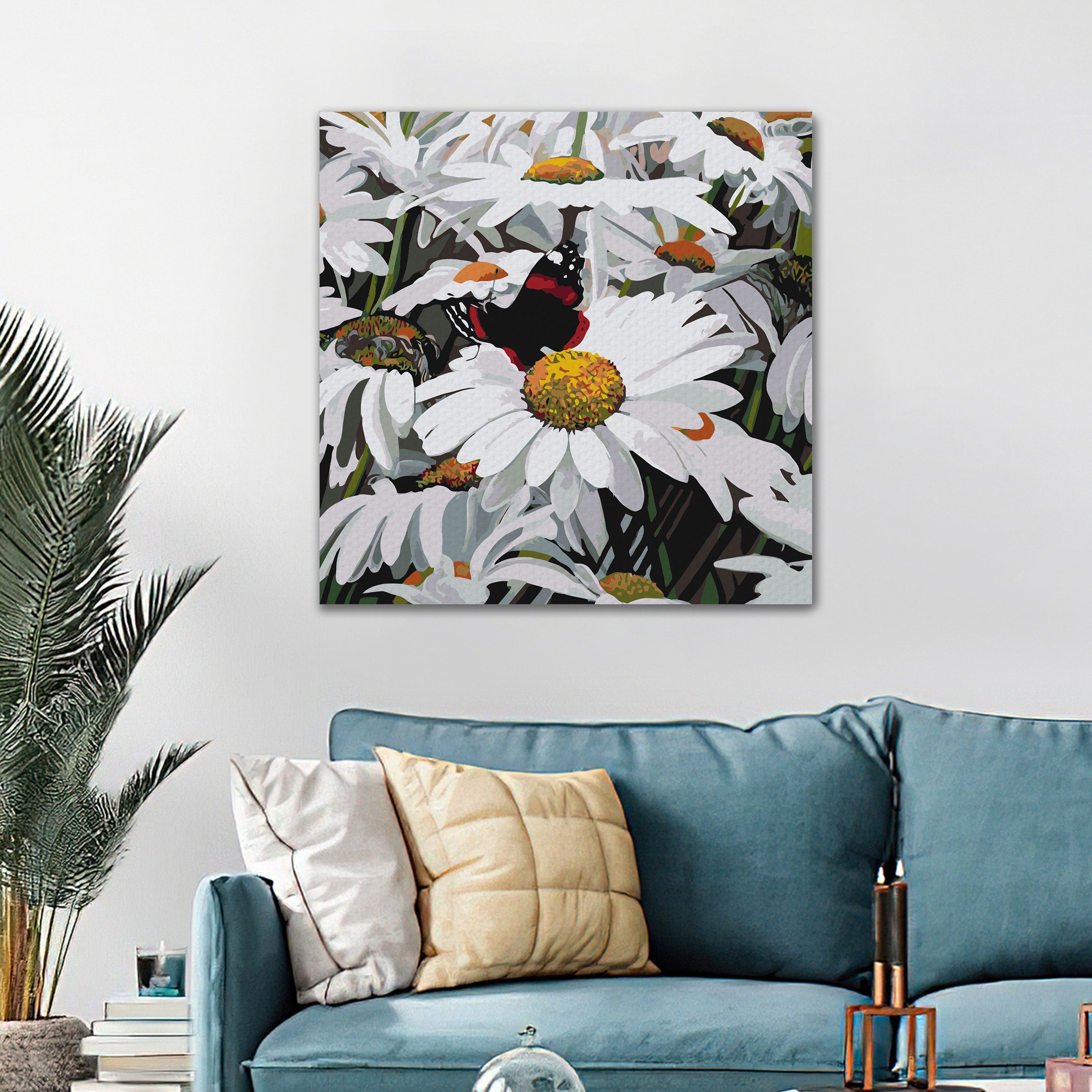 Harmanček a motýľ