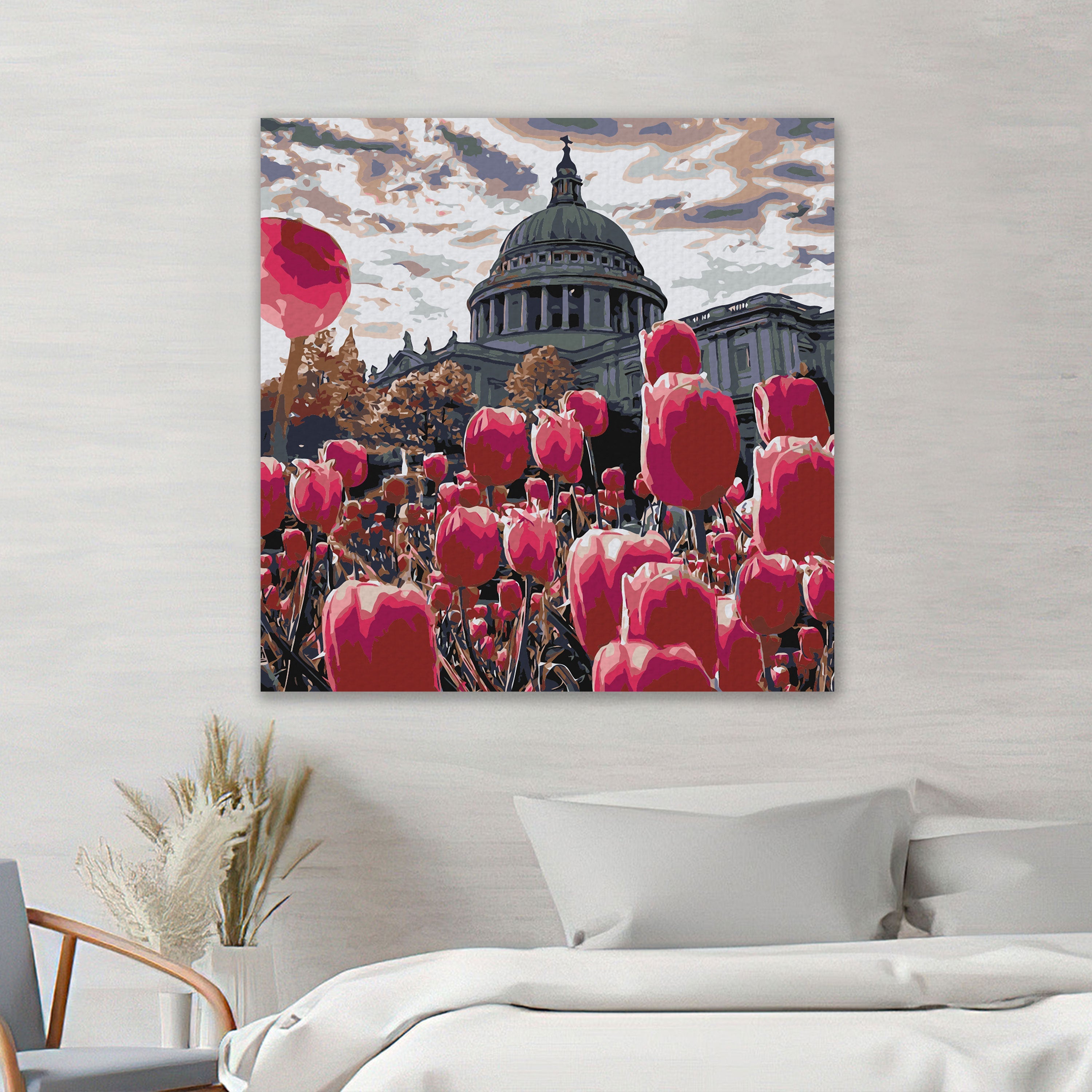 Tulipánová posteľ