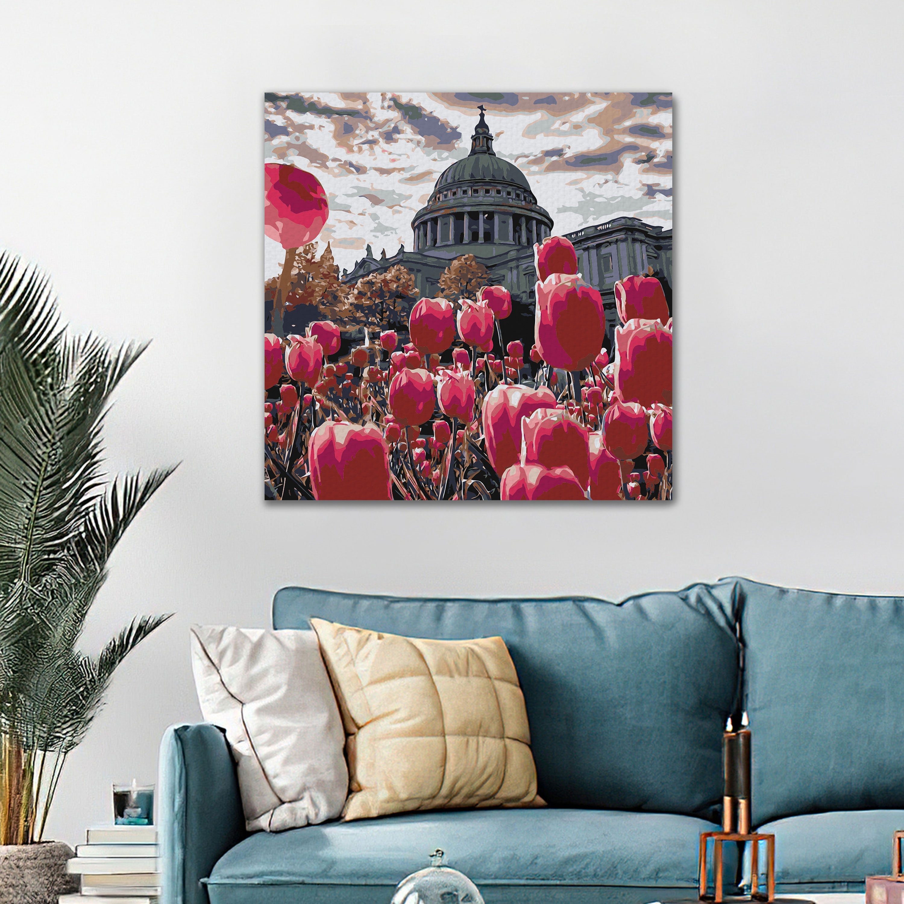 Tulipánová posteľ