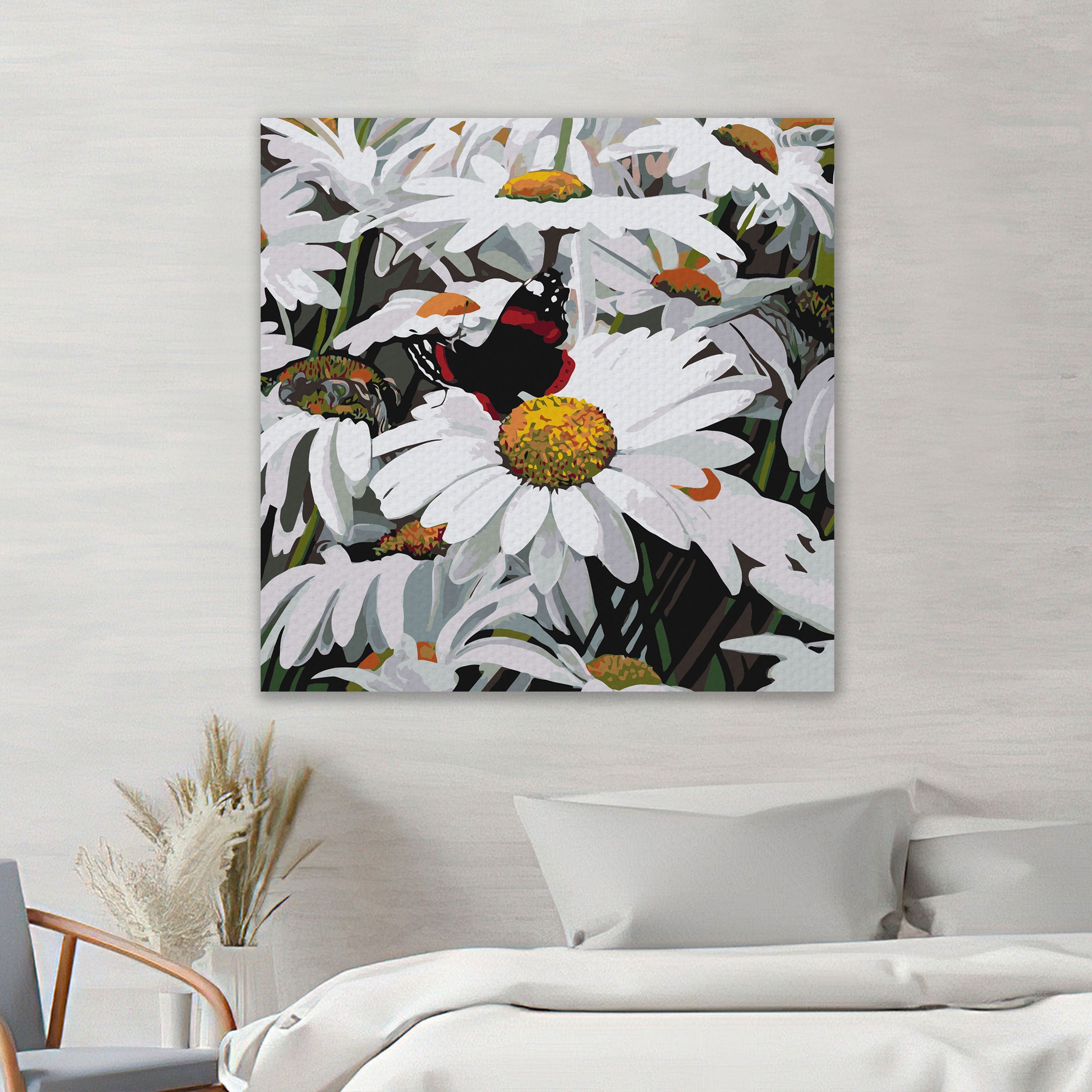 Harmanček a motýľ