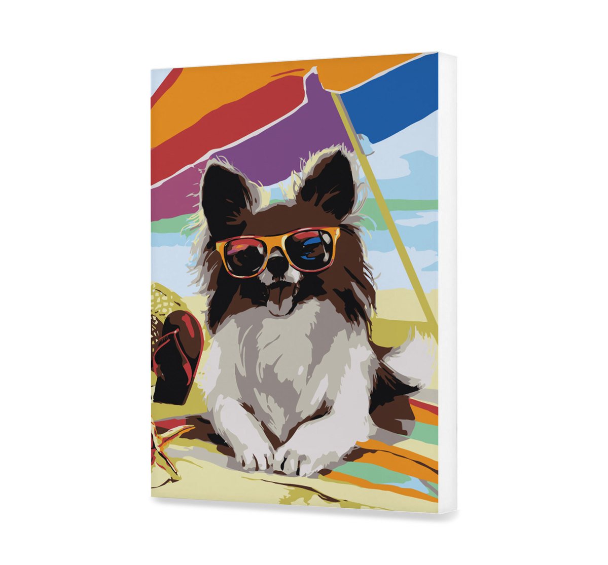 Maľovanie podľa cisel - Pes Na Dovolenke