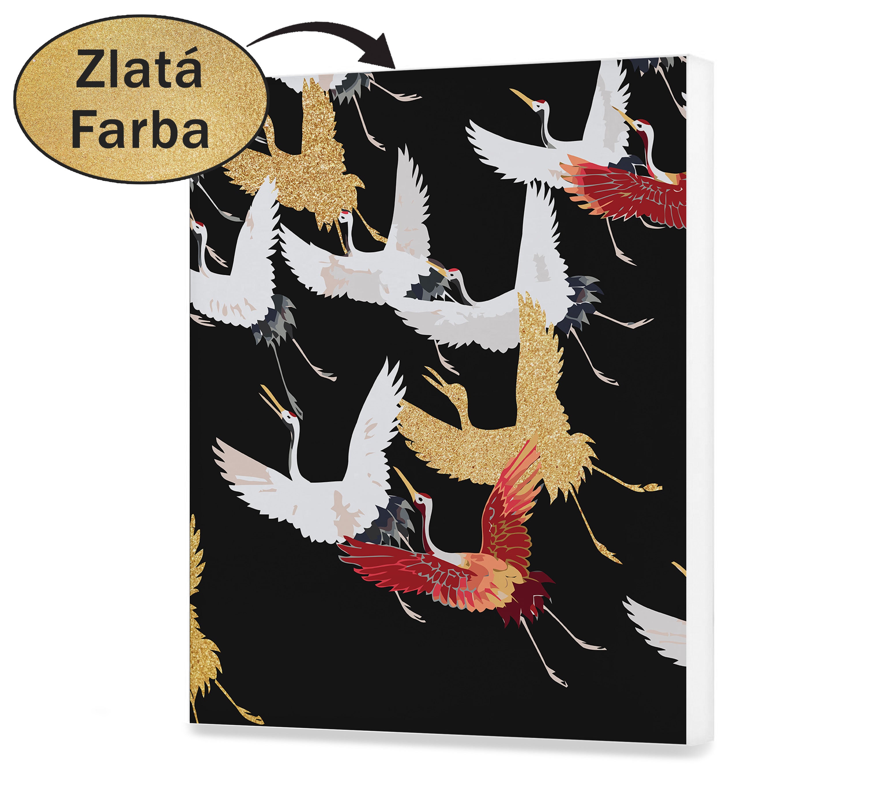 Malovanie podla cisel - Bociany zlaté