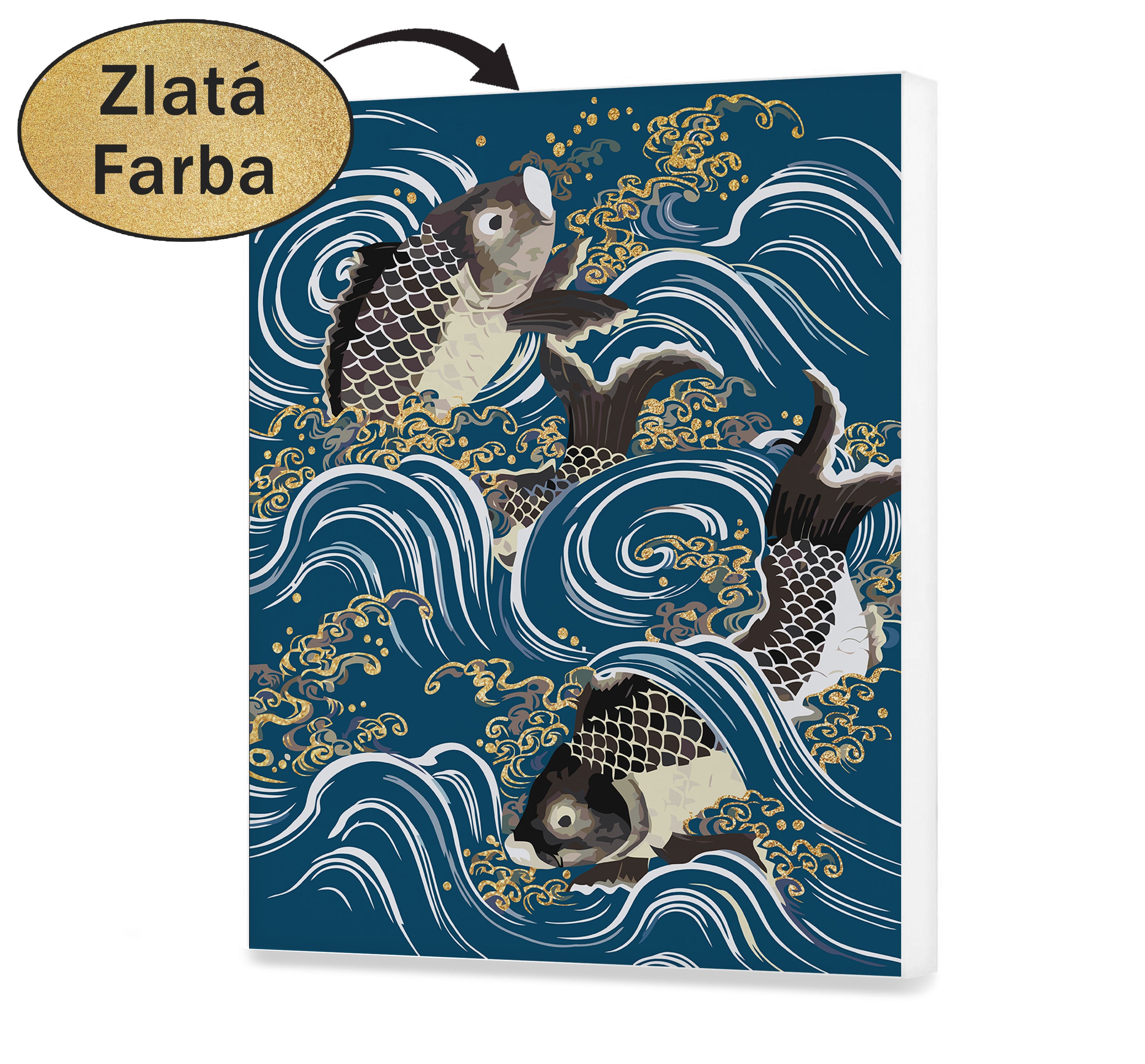 Malovanie podla cisel - Strieborná ryba