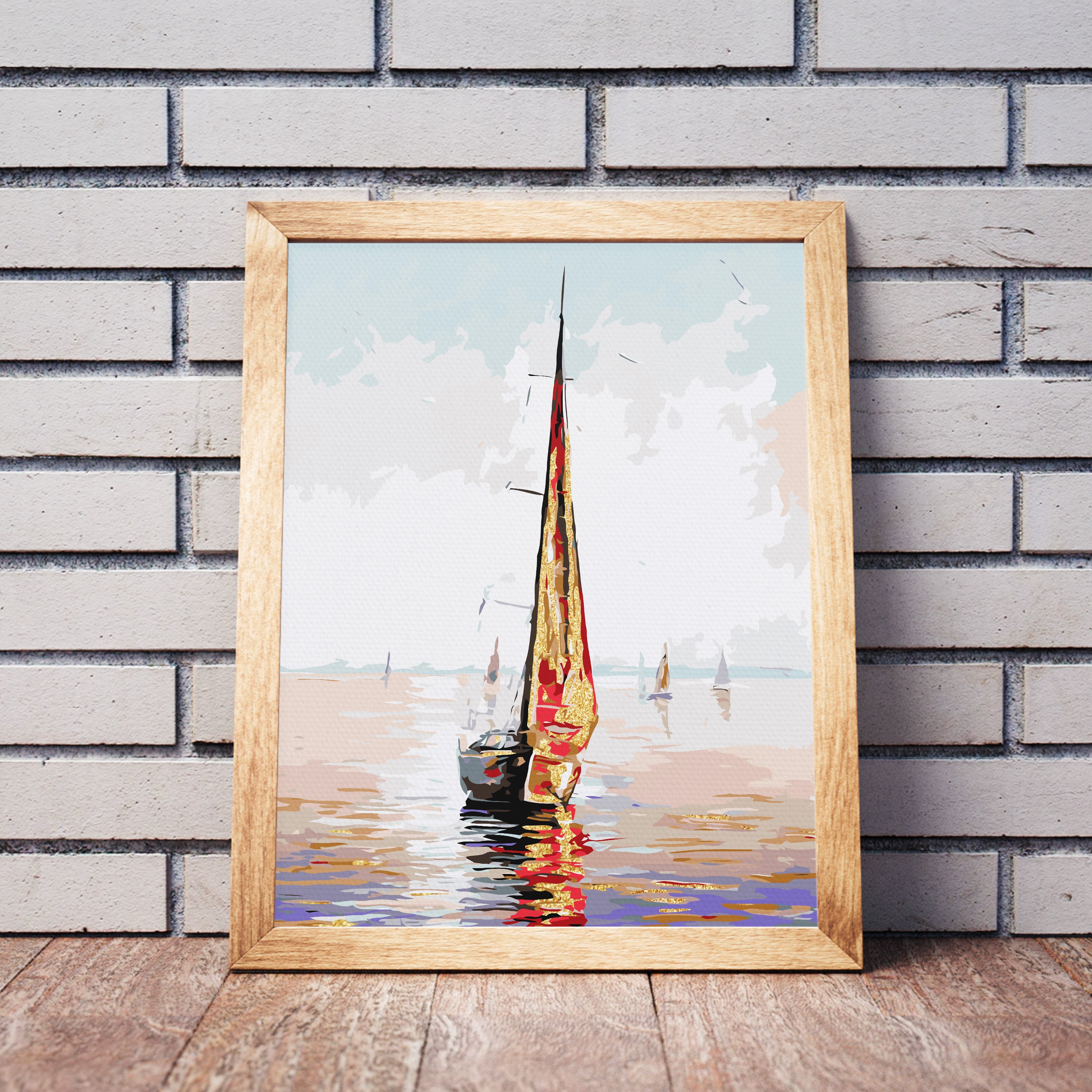 Zlaté plachty na jazere (NK0417)