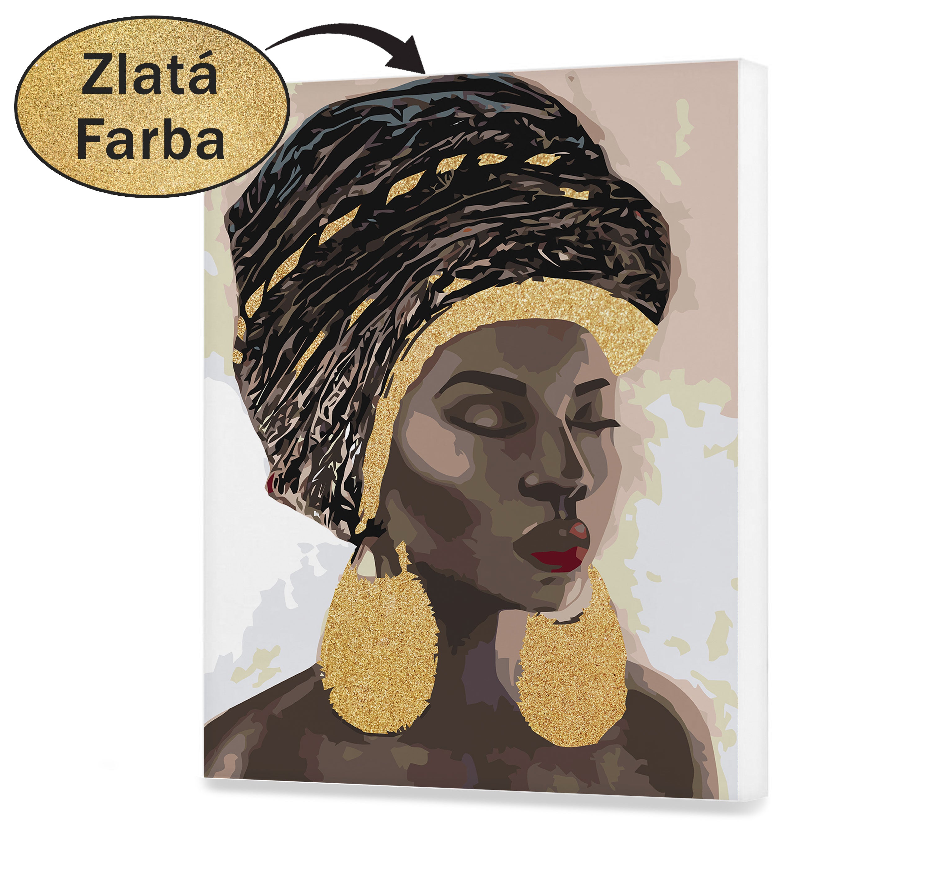 Malovanie podla cisel - Africká dáma