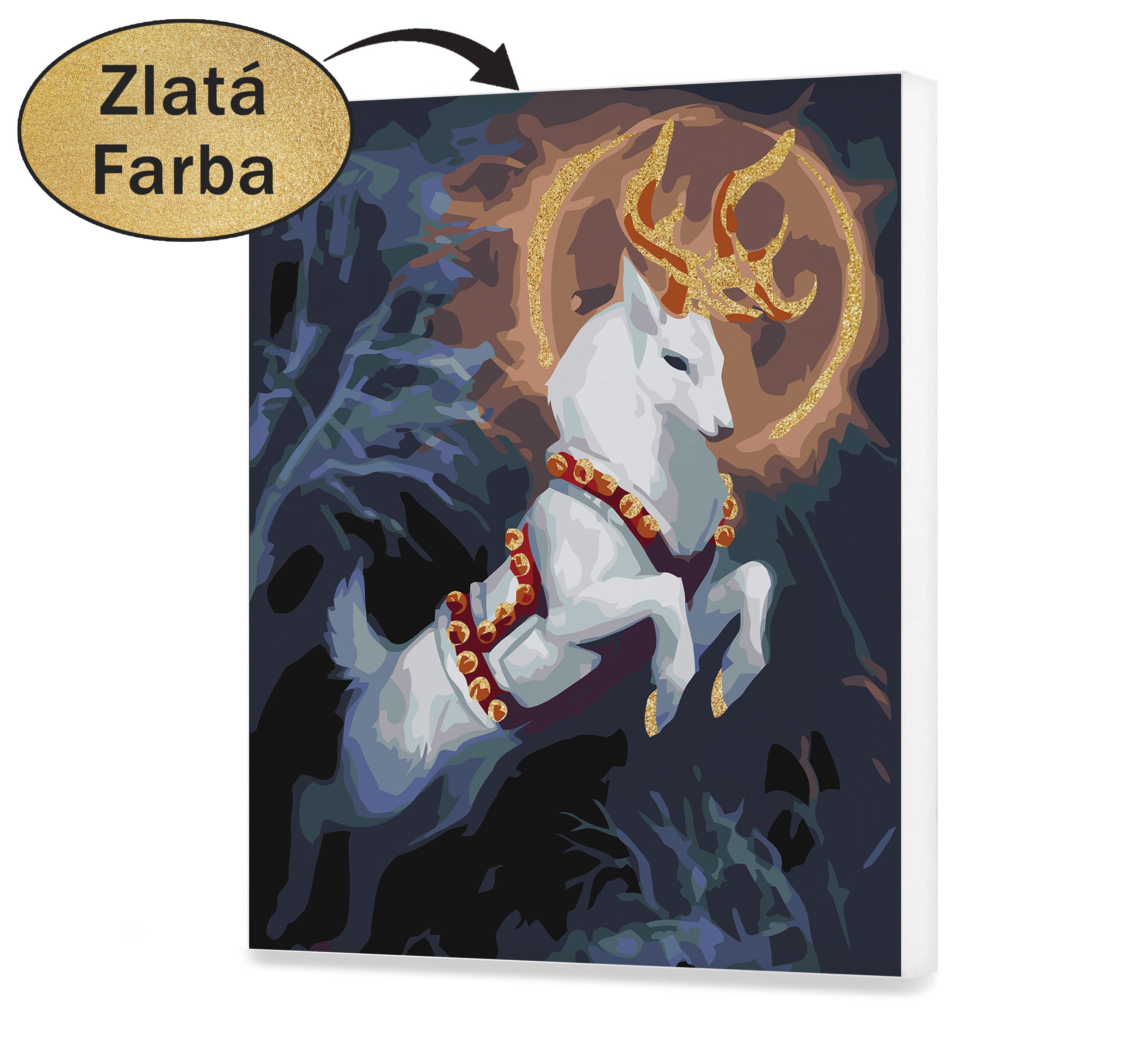 Plátno podľa čísla - Čarovný jeleň