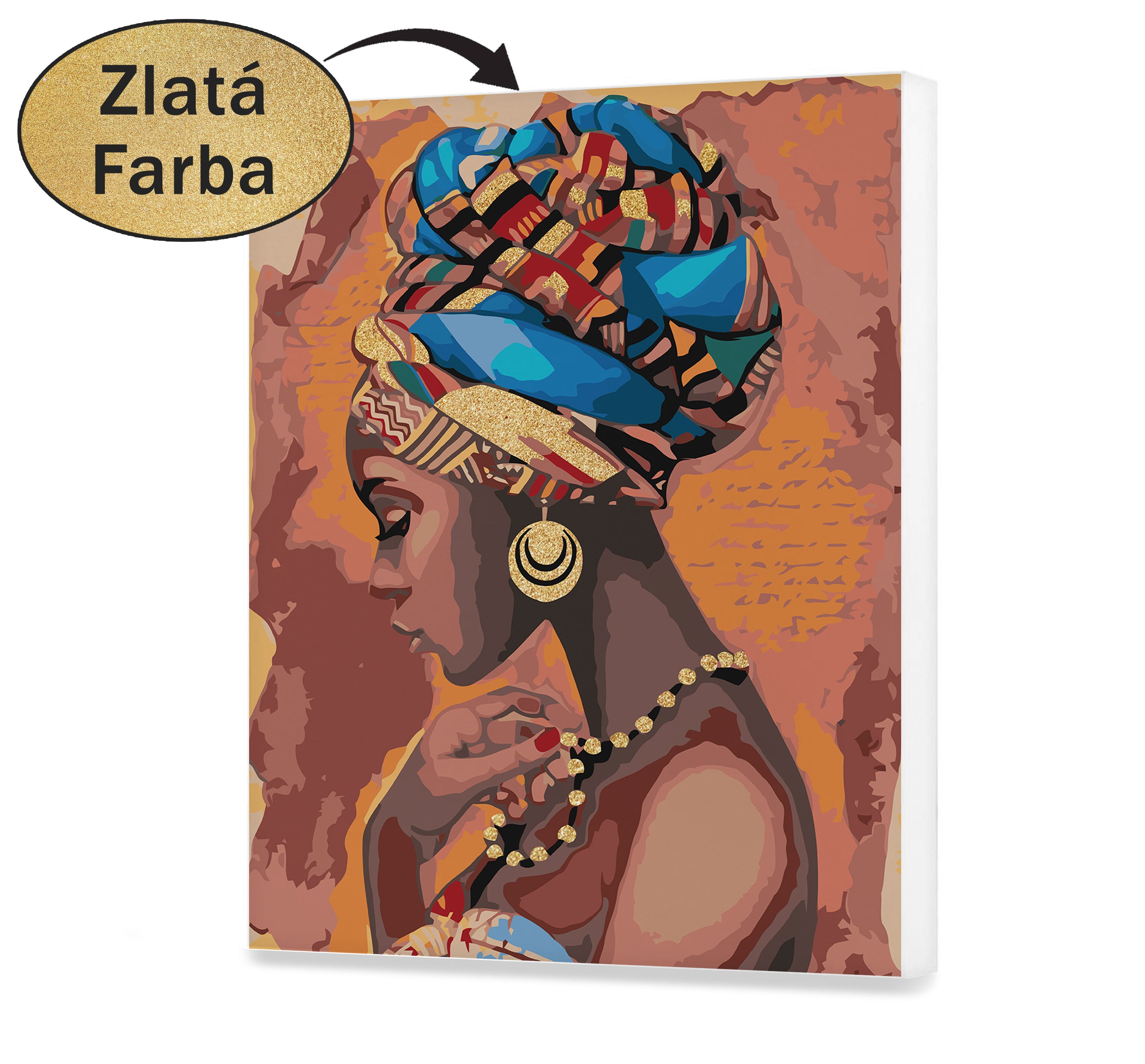 Maľovanie podľa cisel - Exotická žena