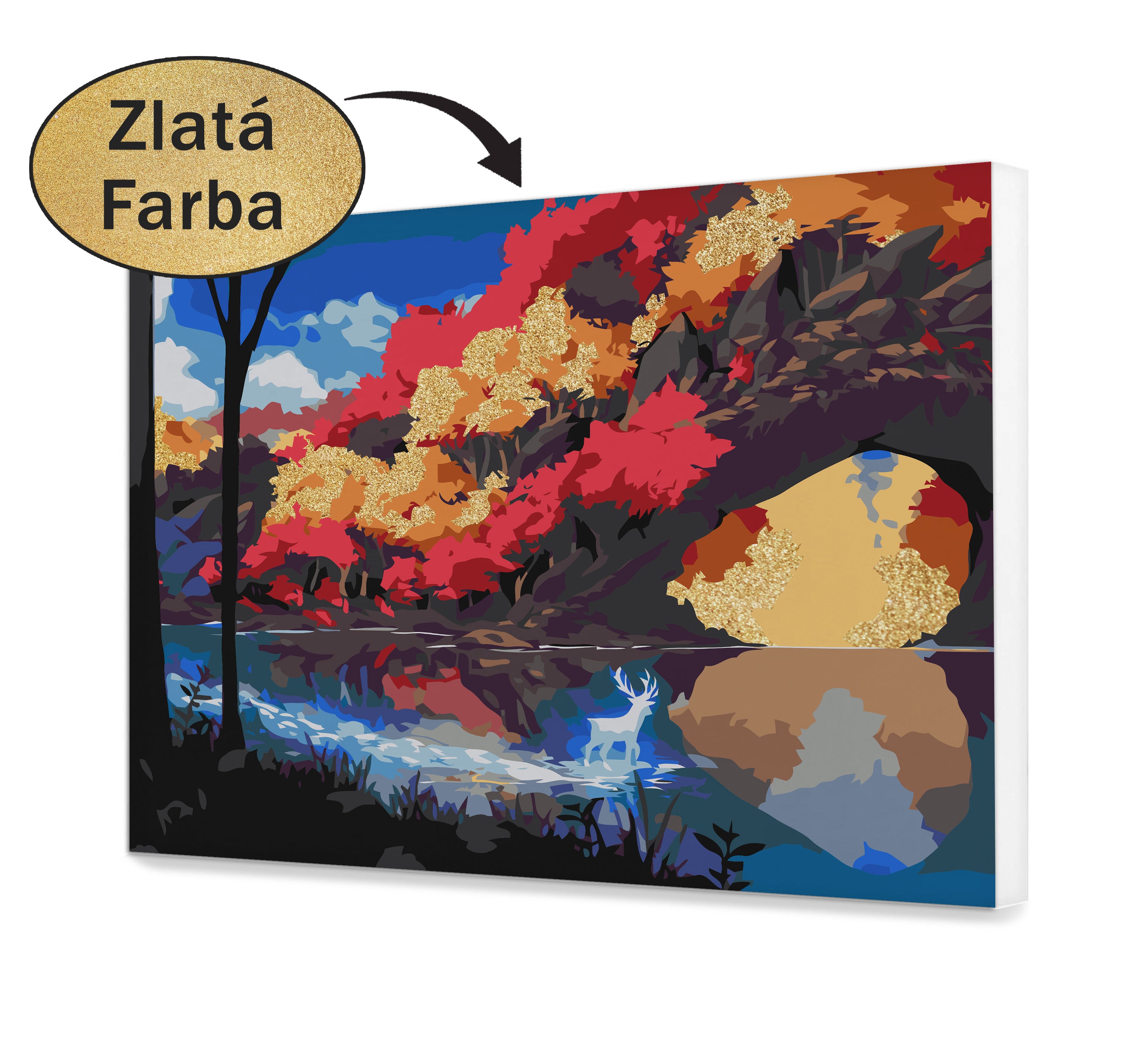 Maľovanie podľa cisel - Jesenné farby