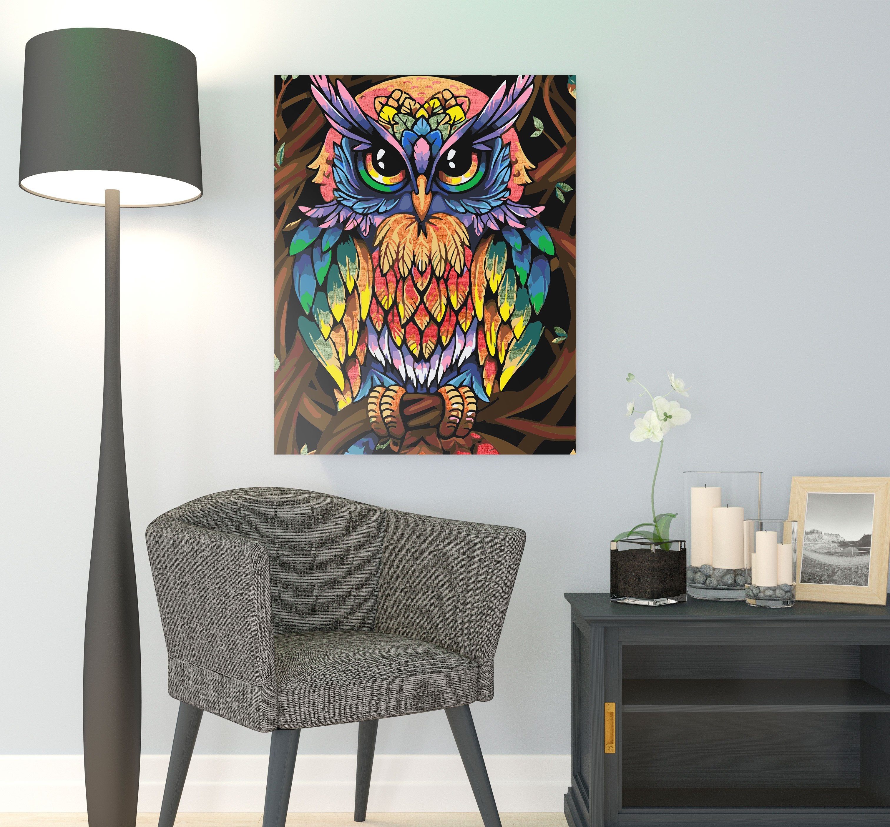 Farebná Kúzelná Sova (NK0439)