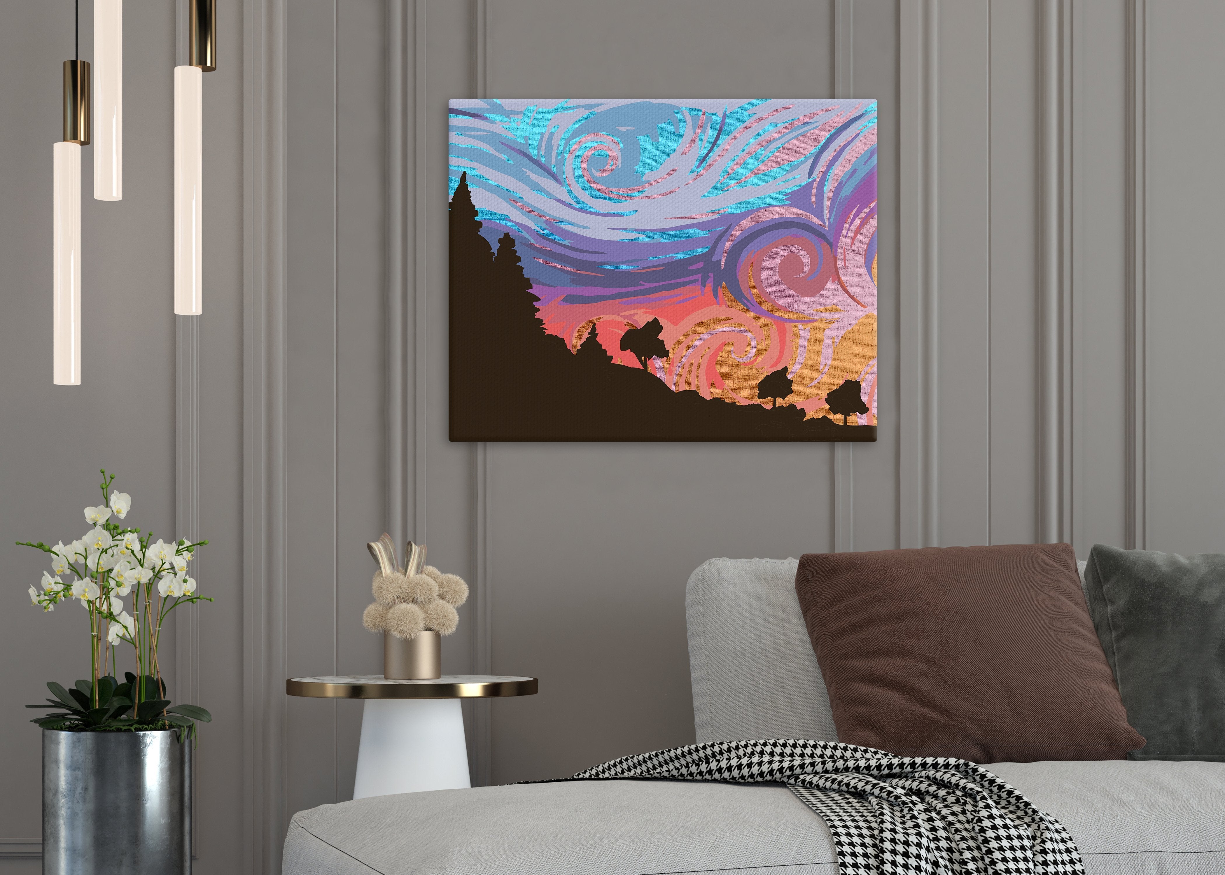 Farebný západ slnka (NK0458)