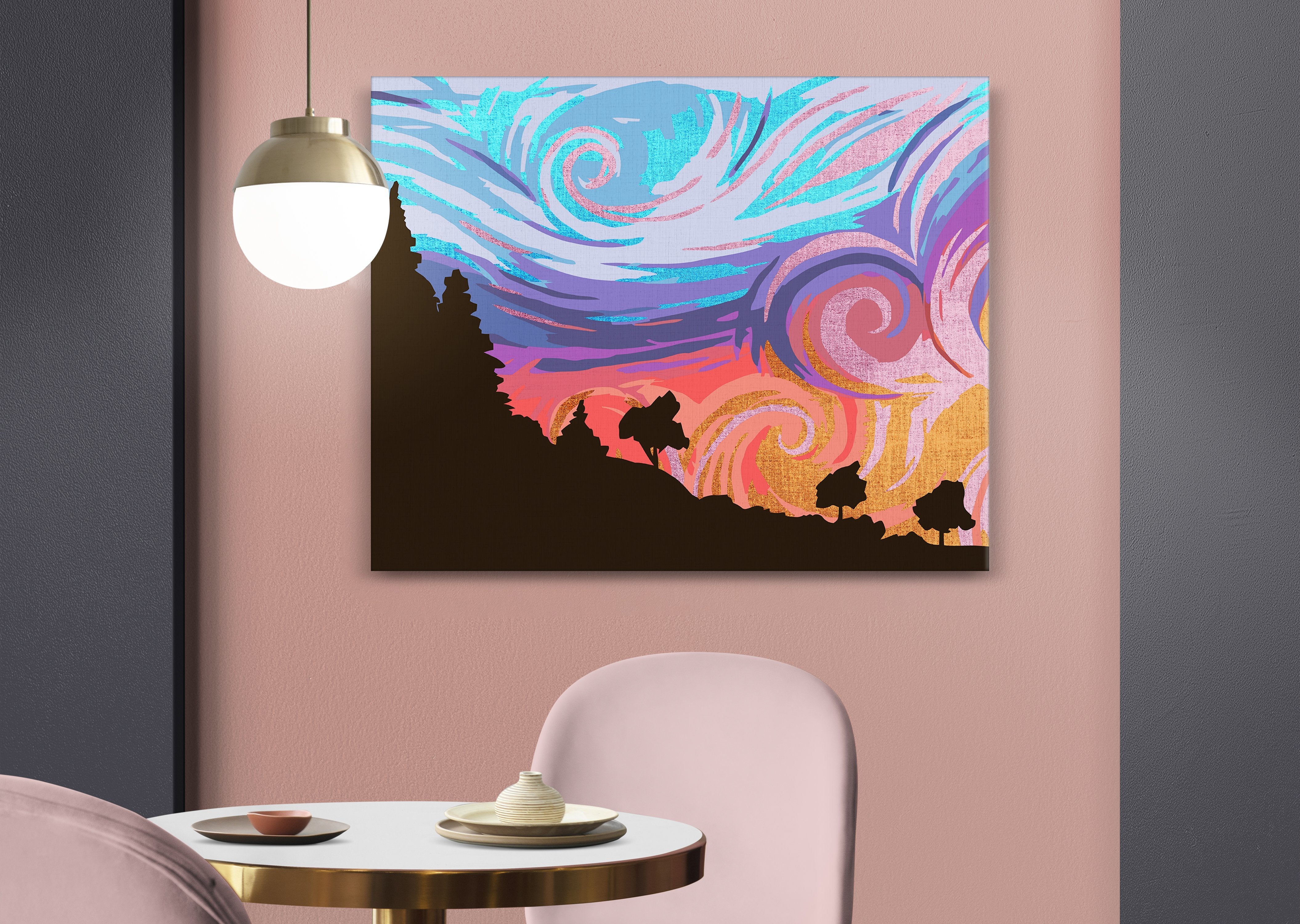 Farebný západ slnka (NK0458)