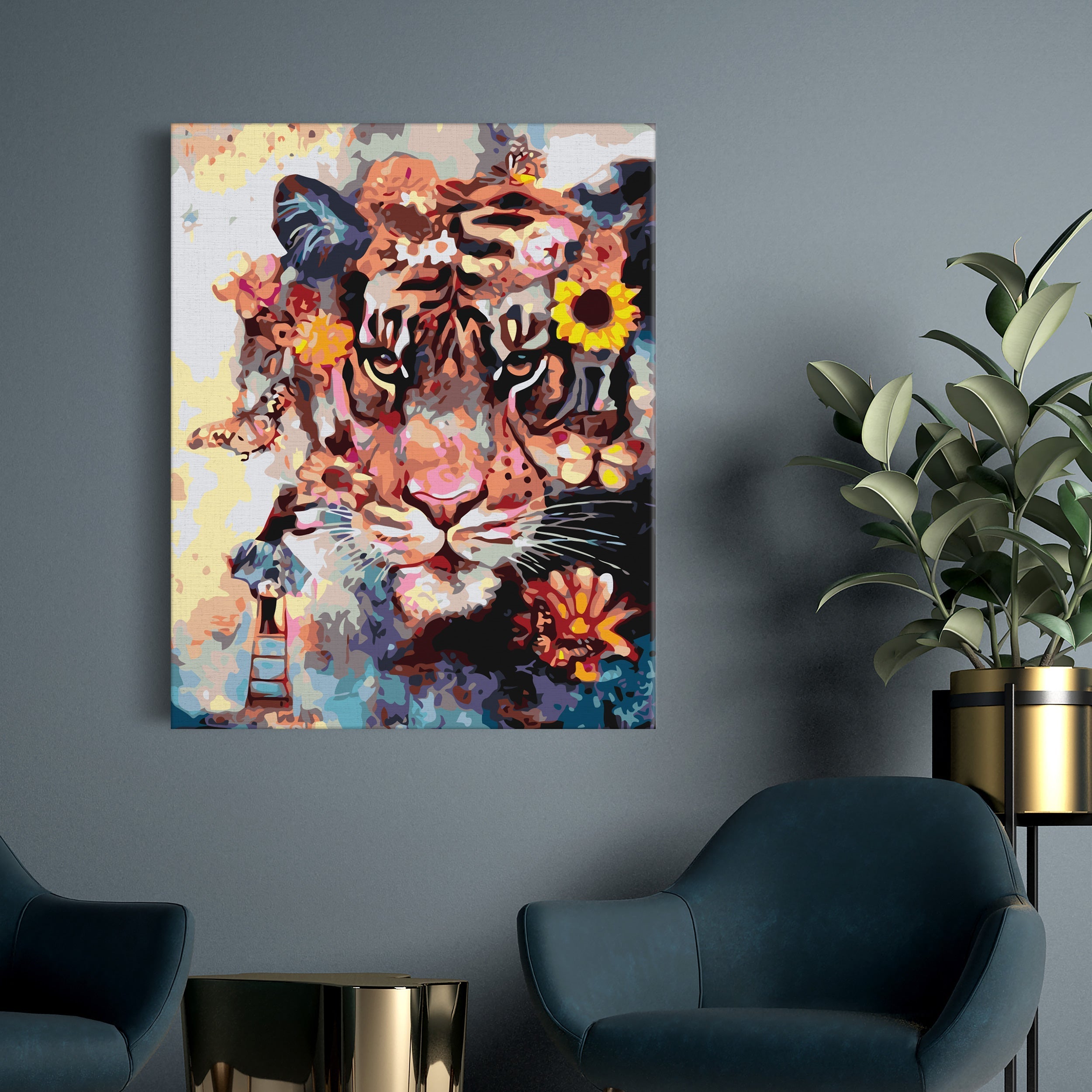 Tiger s kvetmi (NK0506)