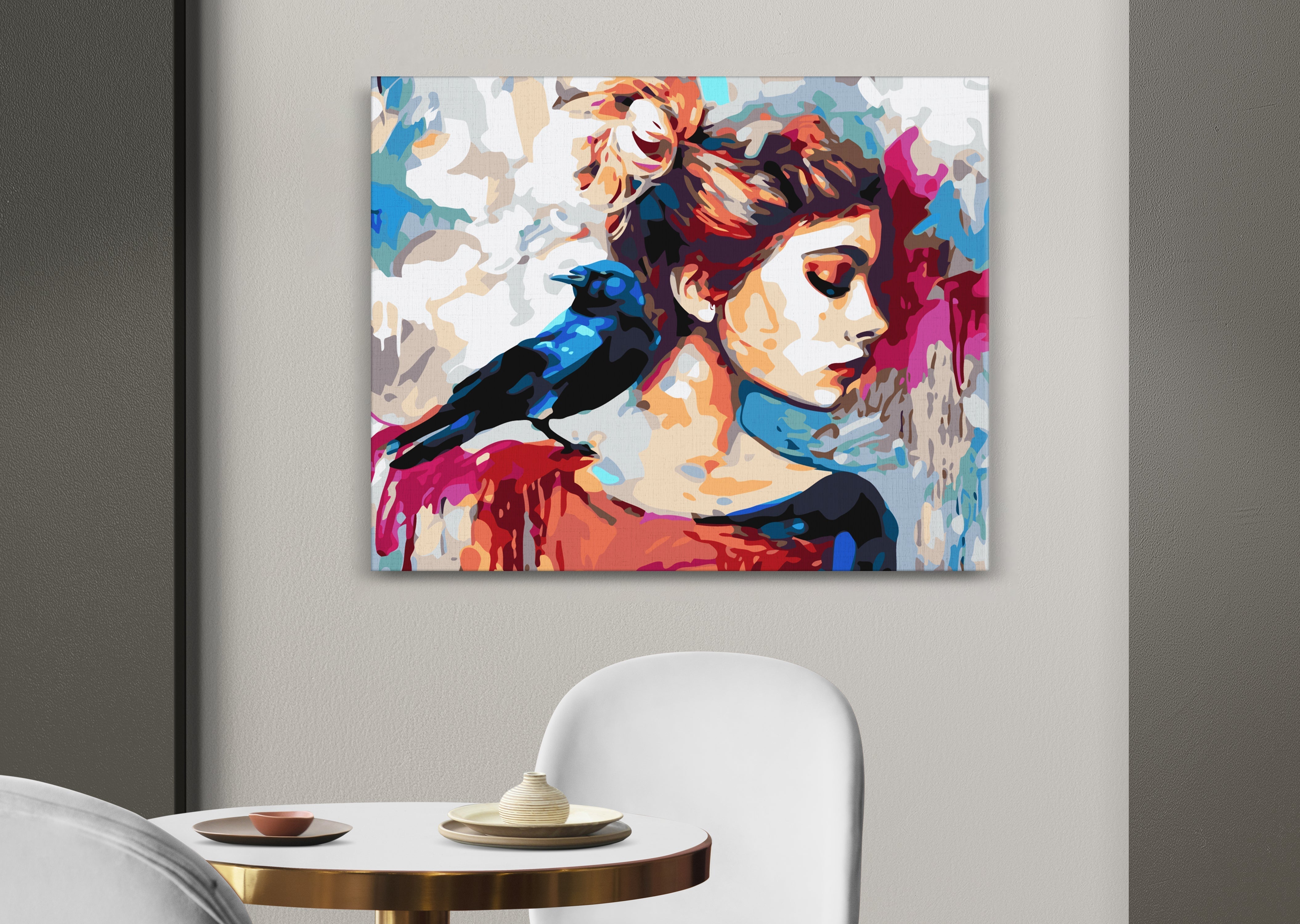 Dievča s vtákom (NK0511)