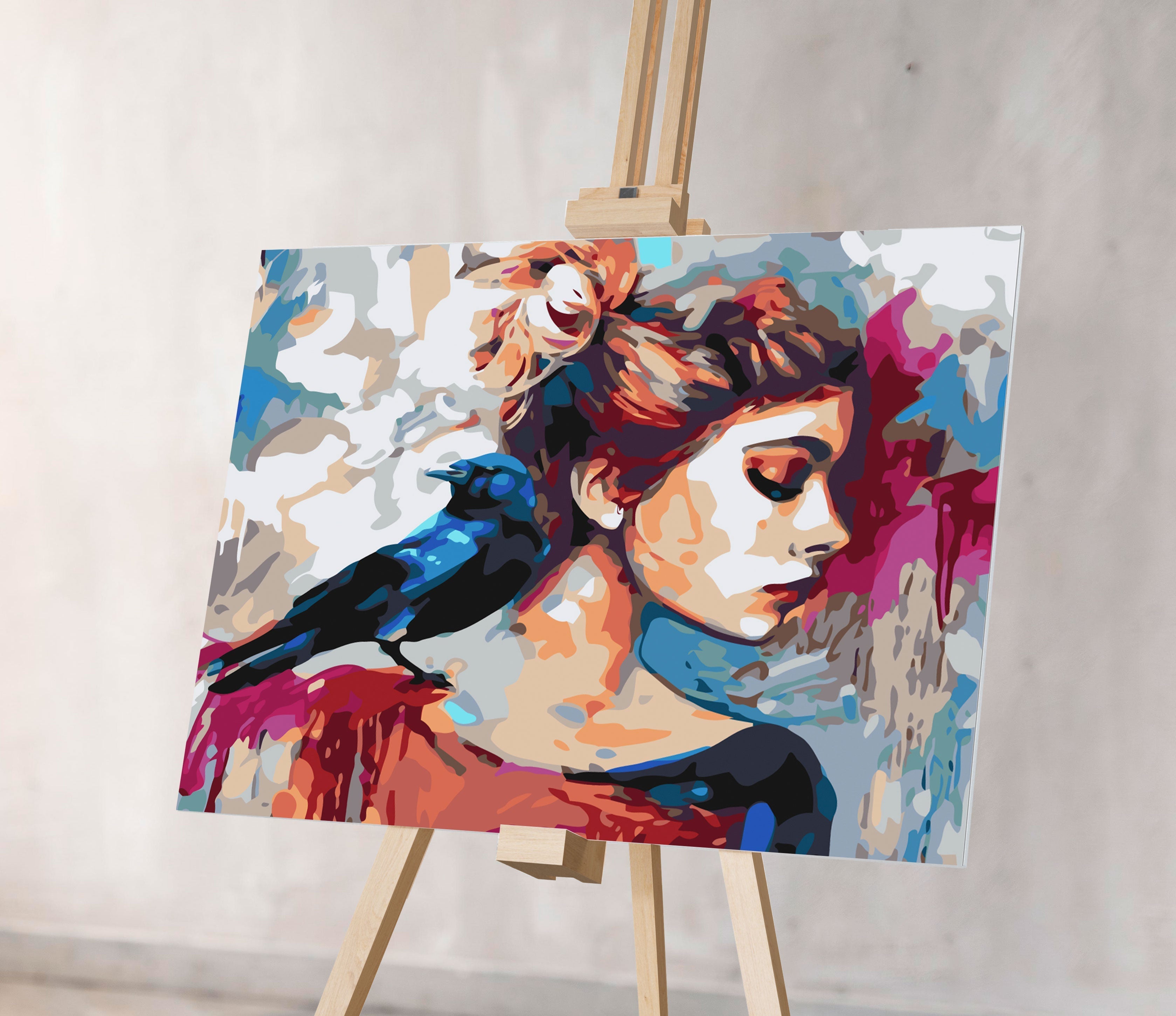 Dievča s vtákom (NK0511)