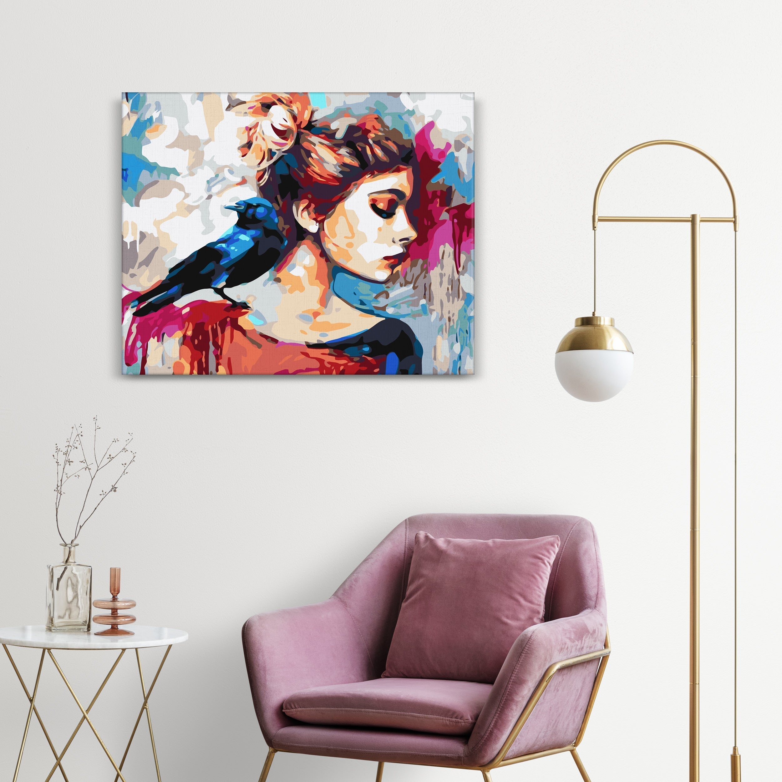 Dievča s vtákom (NK0511)