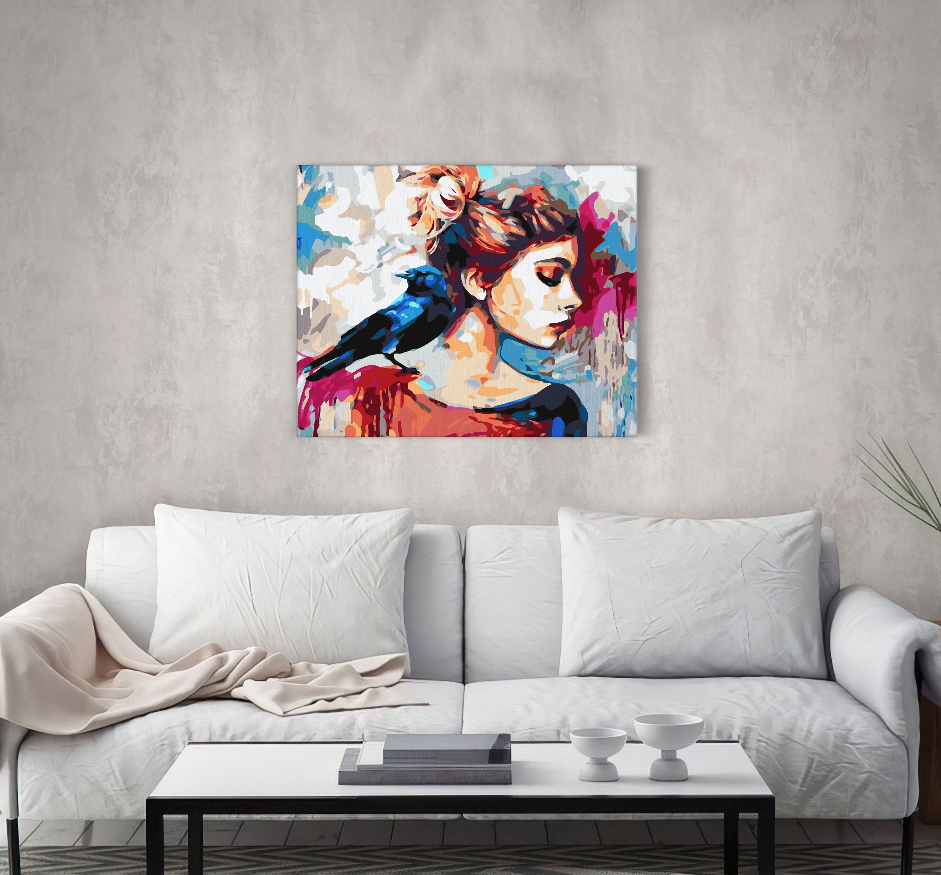 Dievča s vtákom (NK0511)