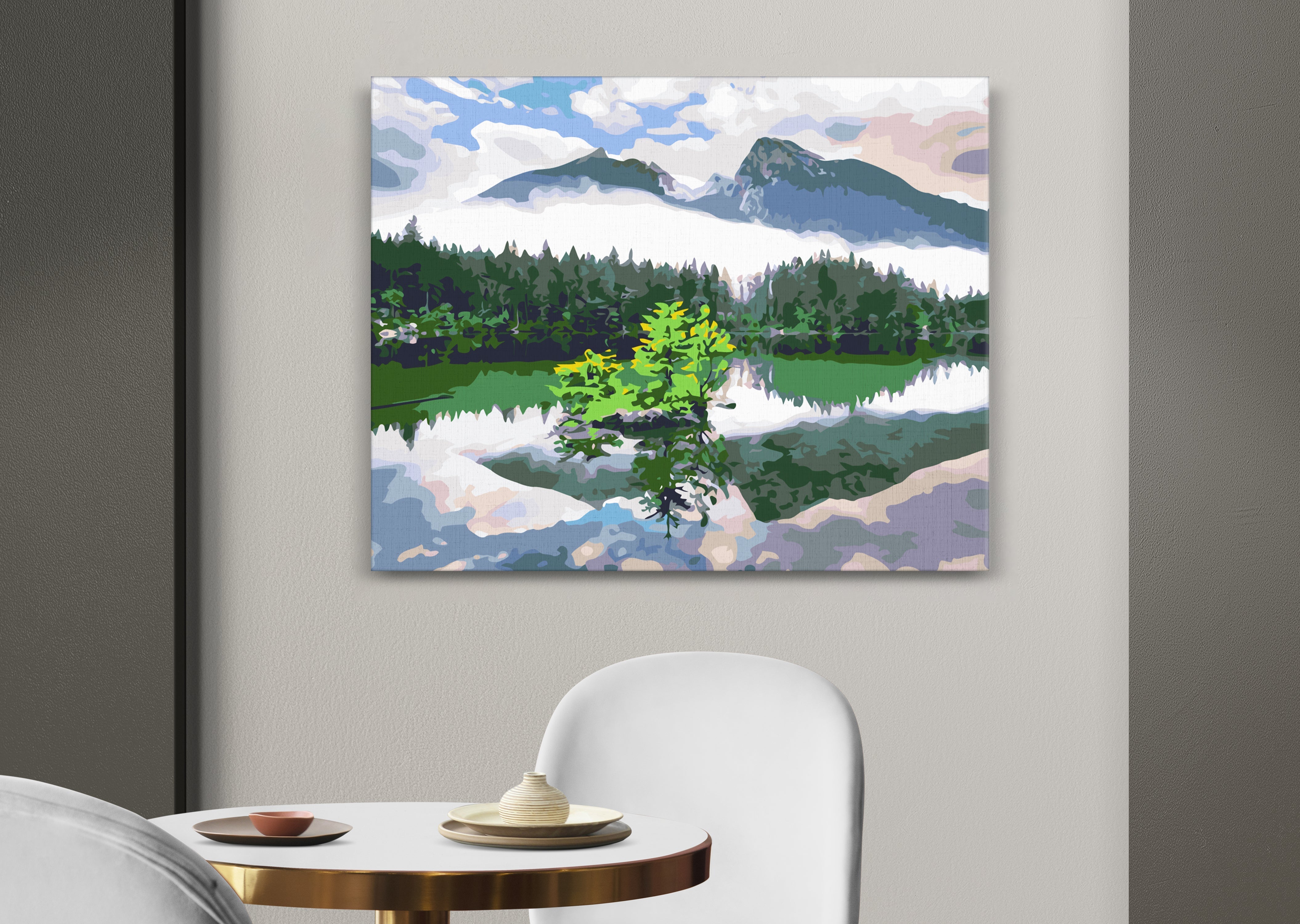 Horský odraz v jazere (NK0519)