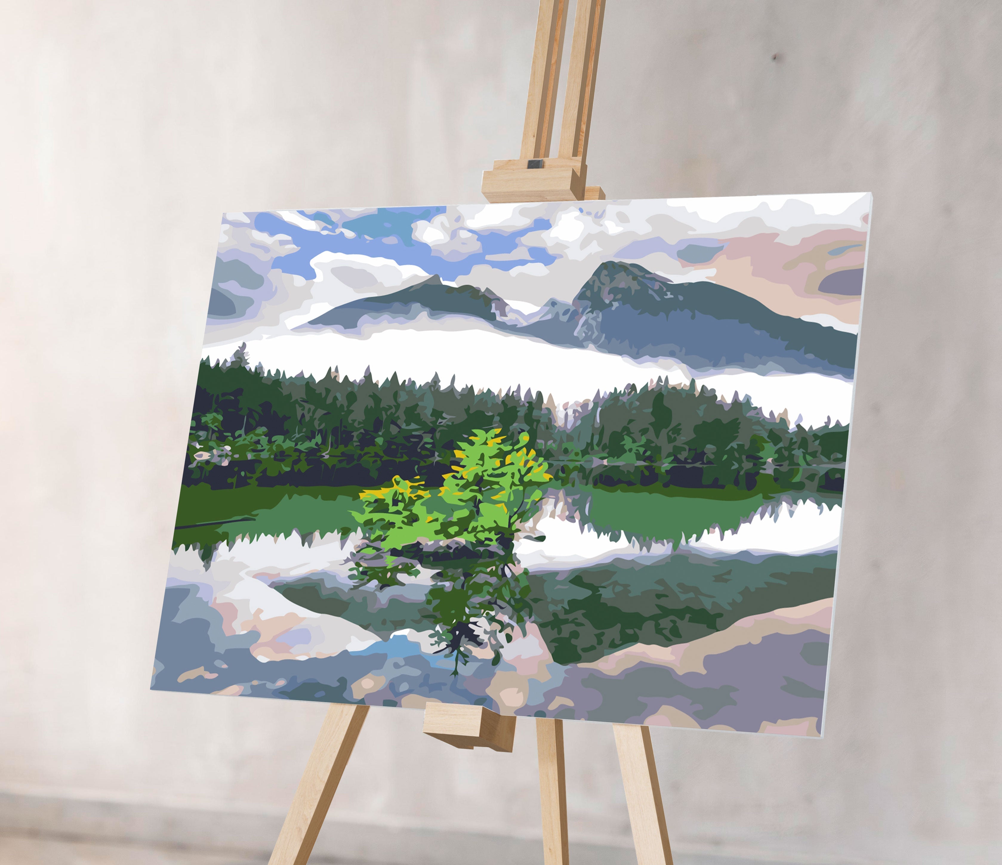 Horský odraz v jazere (NK0519)