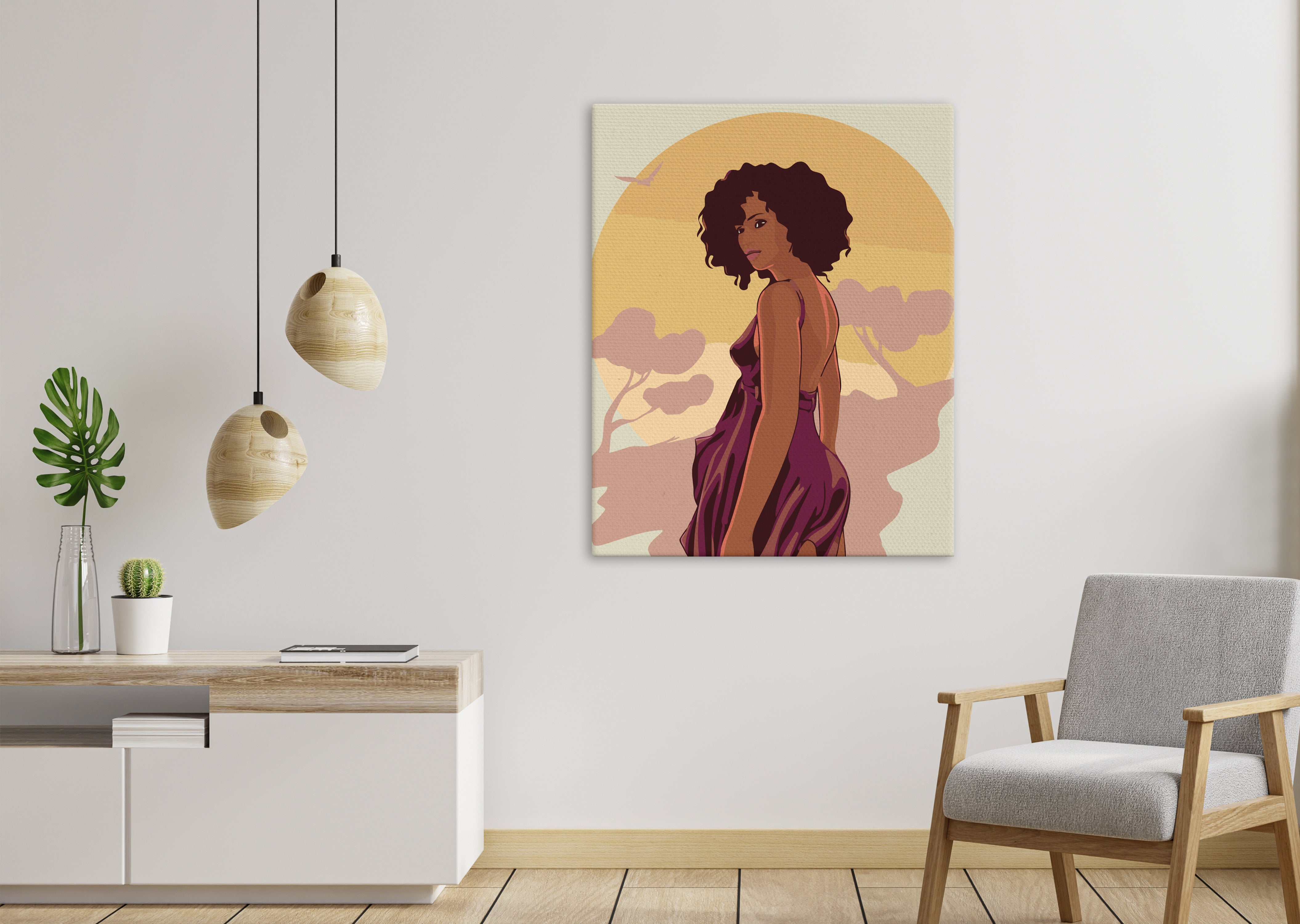 Afro dievča (NK0521)