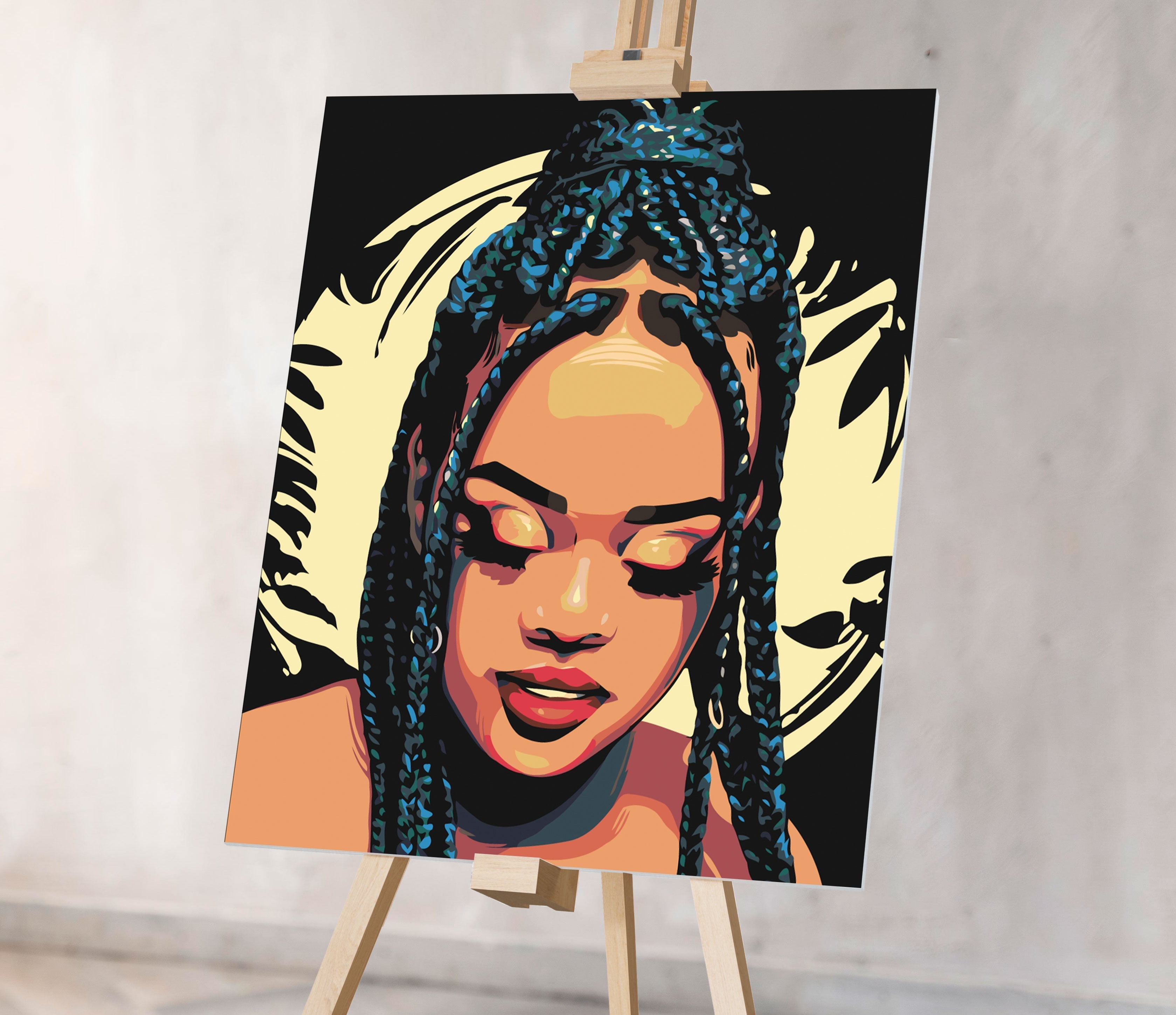 Pekné dievča s vrkočmi (NK0522)