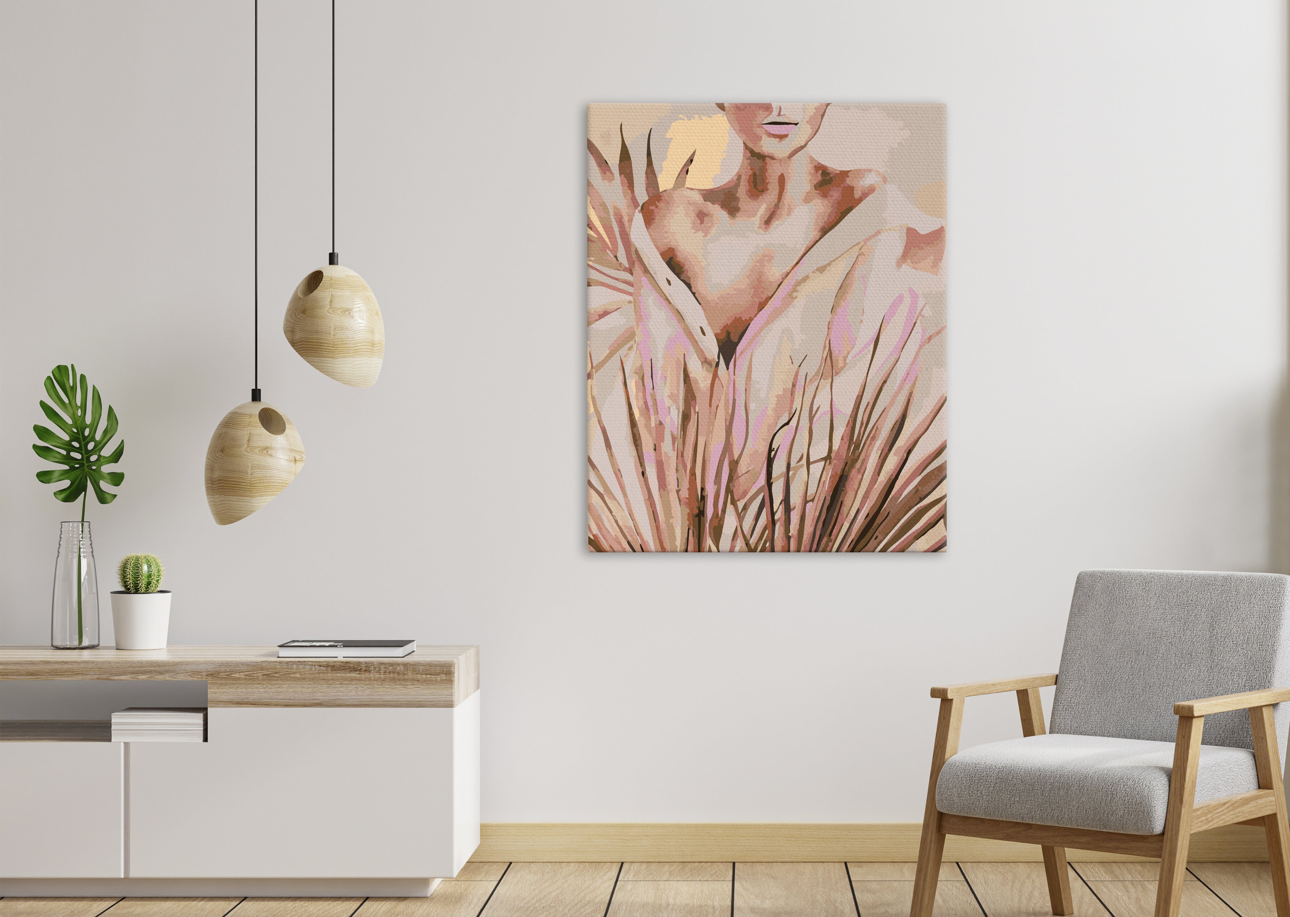 Dievča v tropických listoch (NK0523)