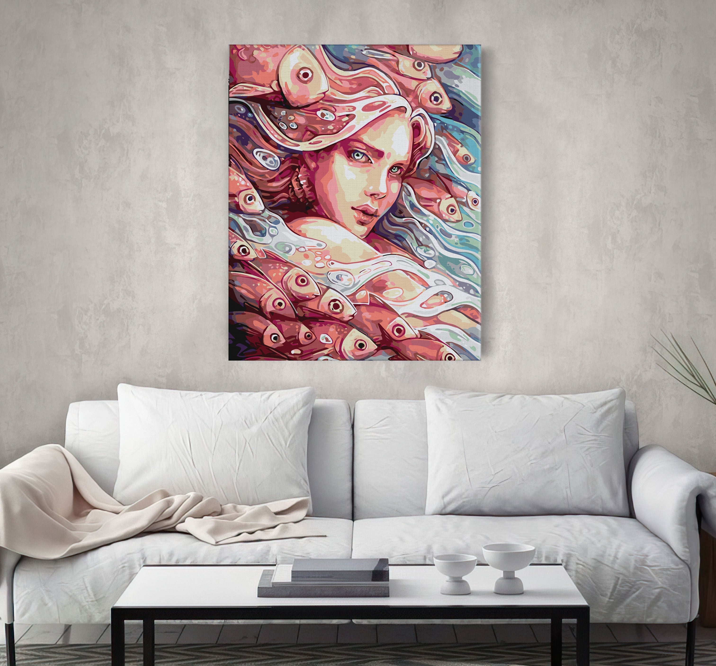 Dievča a ryby (NK0529)