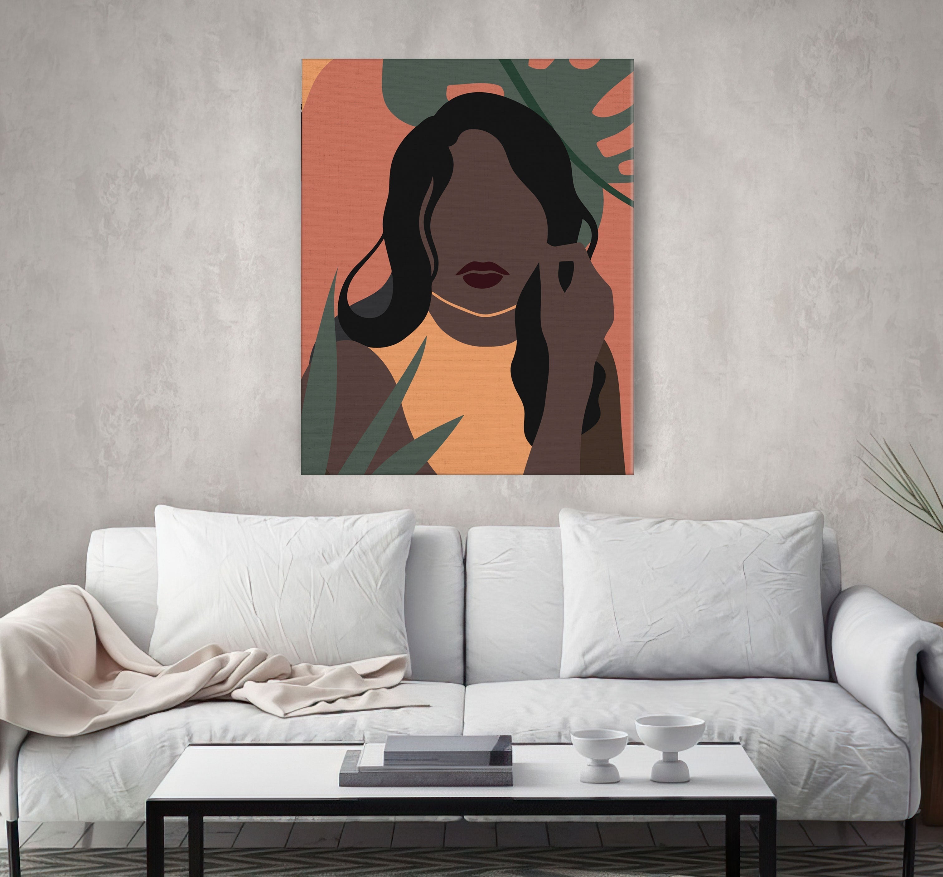 Dievča v tropických listoch (NK0534)