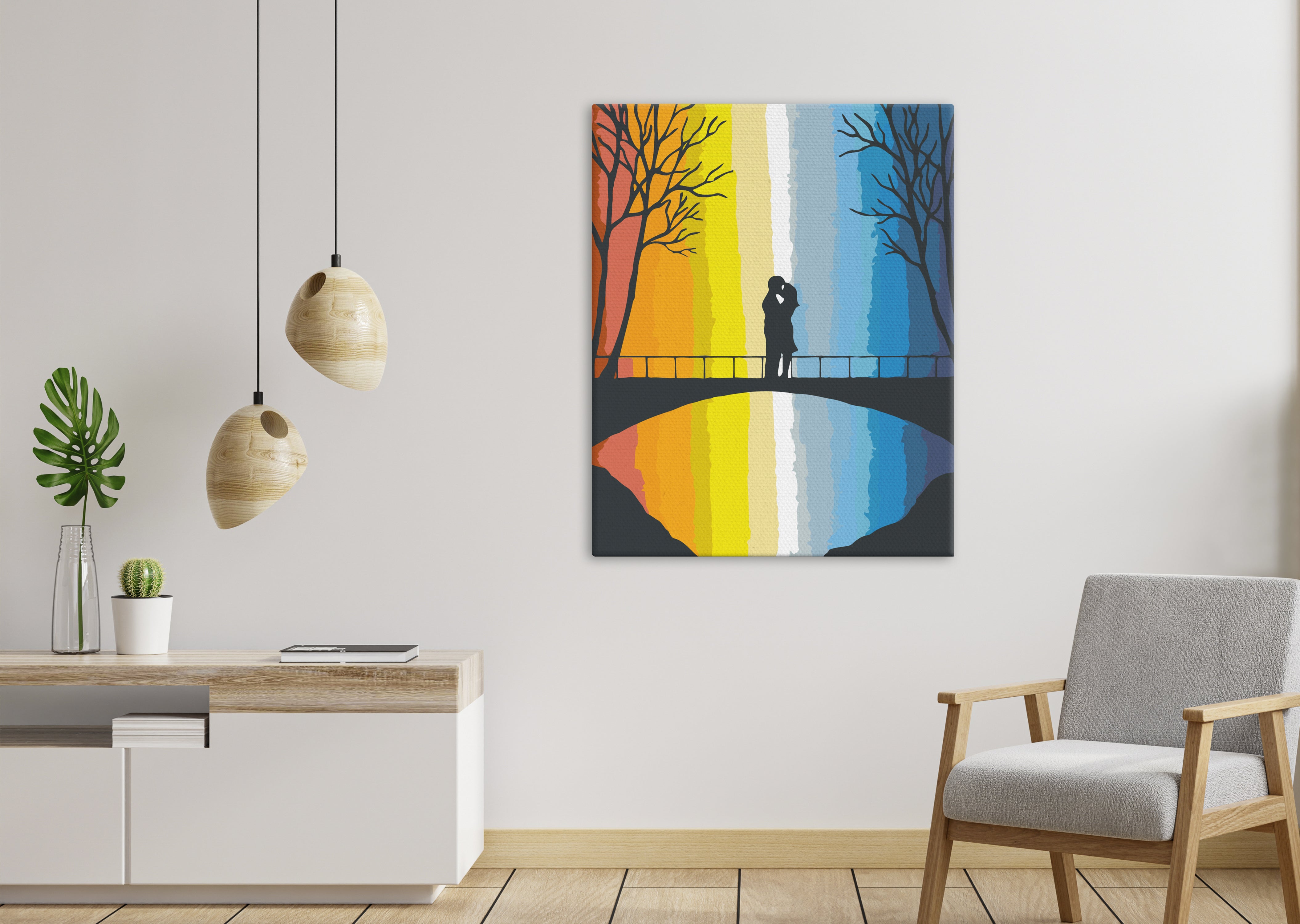 Zamilovaný pár na moste (NK0536)