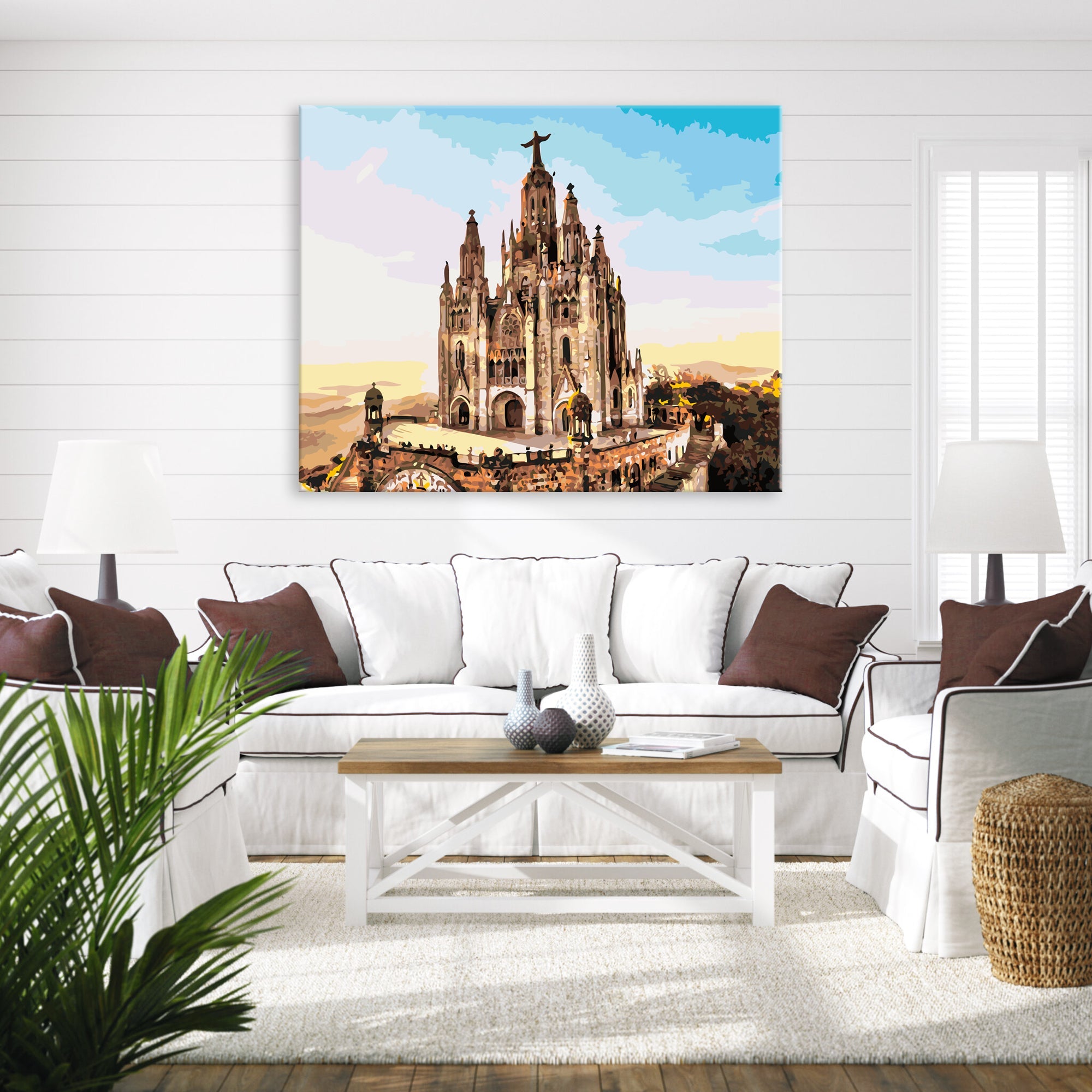 Chrám Nejsvětějšího Srdce na hoře Tibidabo