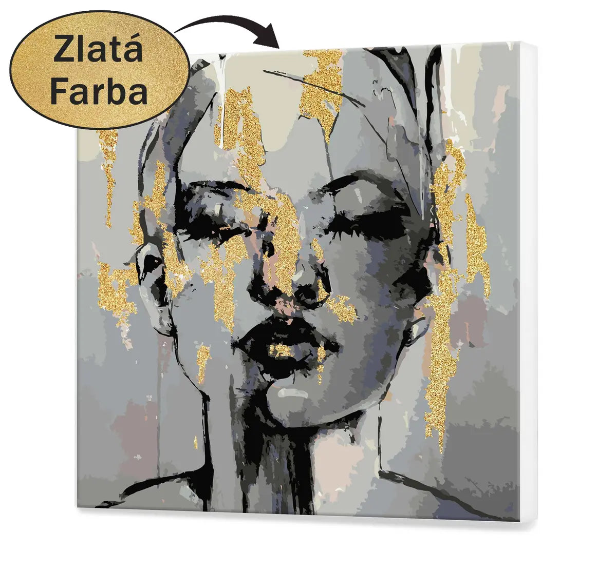 Zlatá ženská tvár