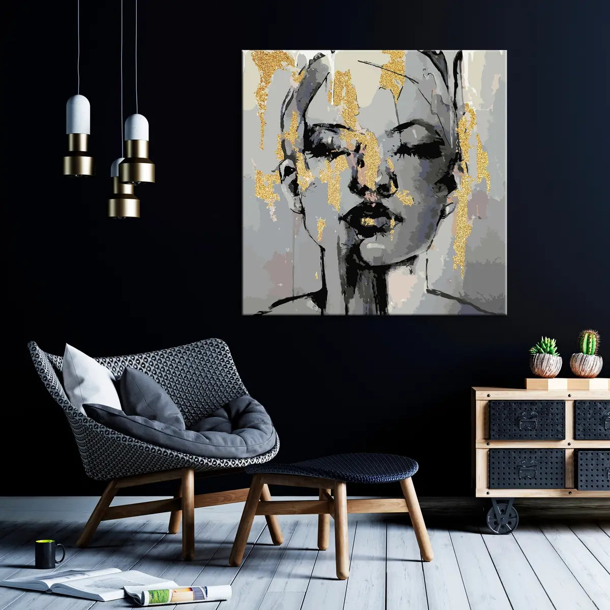 Zlatá ženská tvár