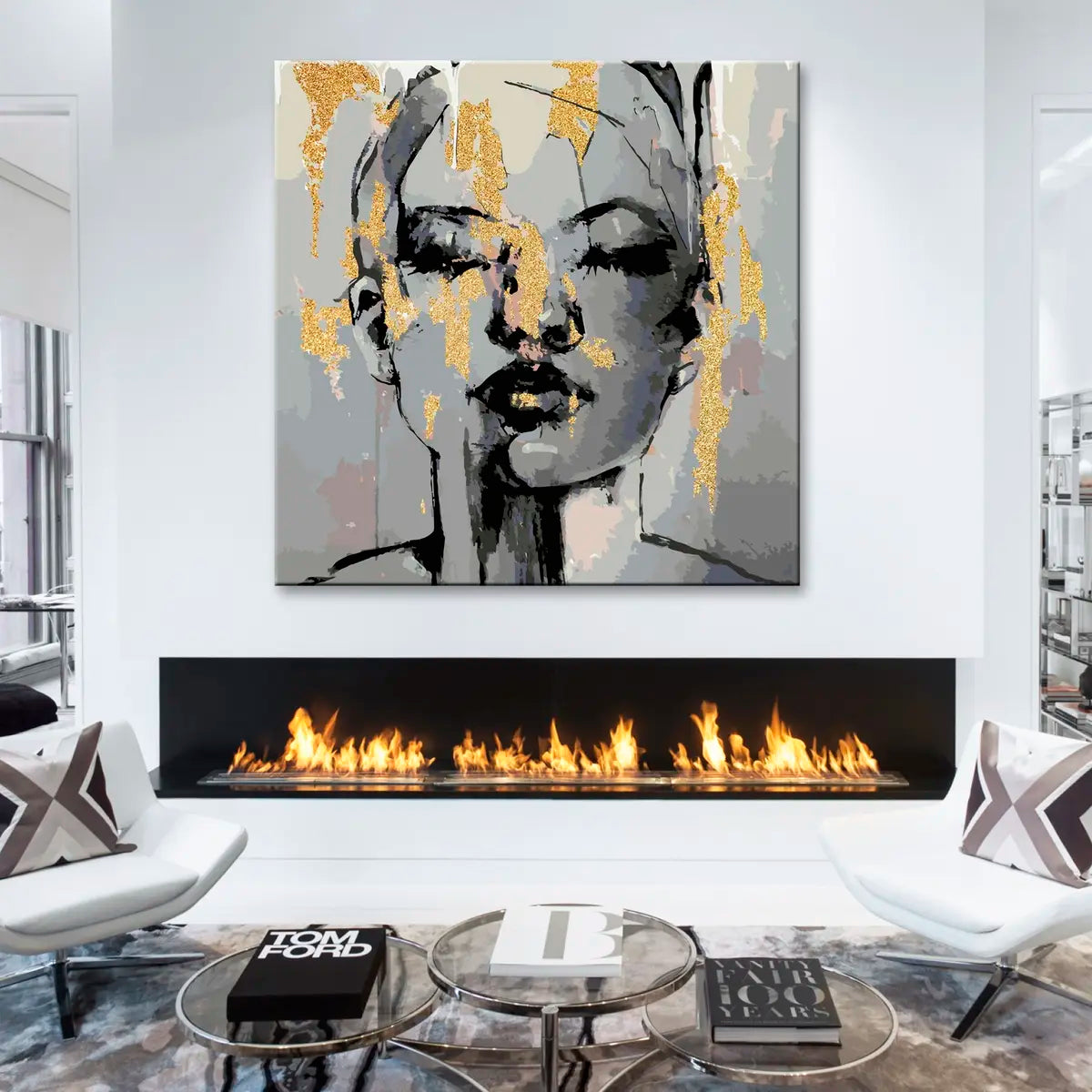 Zlatá ženská tvár